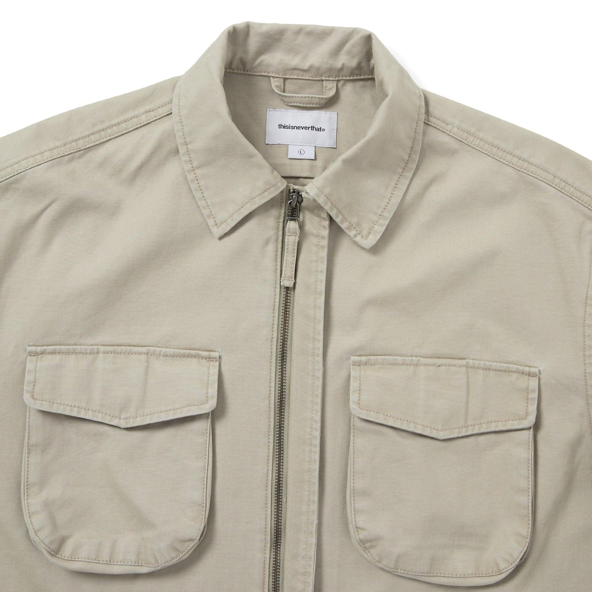thisisneverthat Washed Zip Shirt - Stone - Never Never