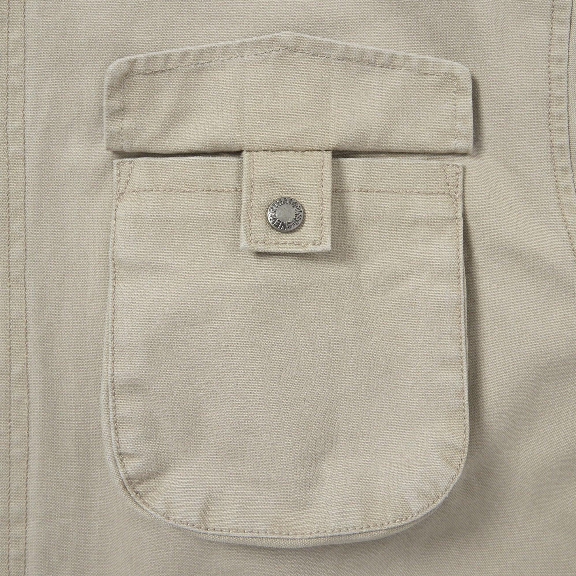 thisisneverthat Washed Zip Shirt - Stone - Never Never