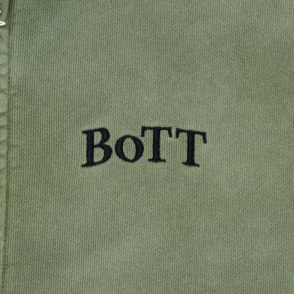 BoTT Washed Cargo Pocket Zip Hoodie - Olive