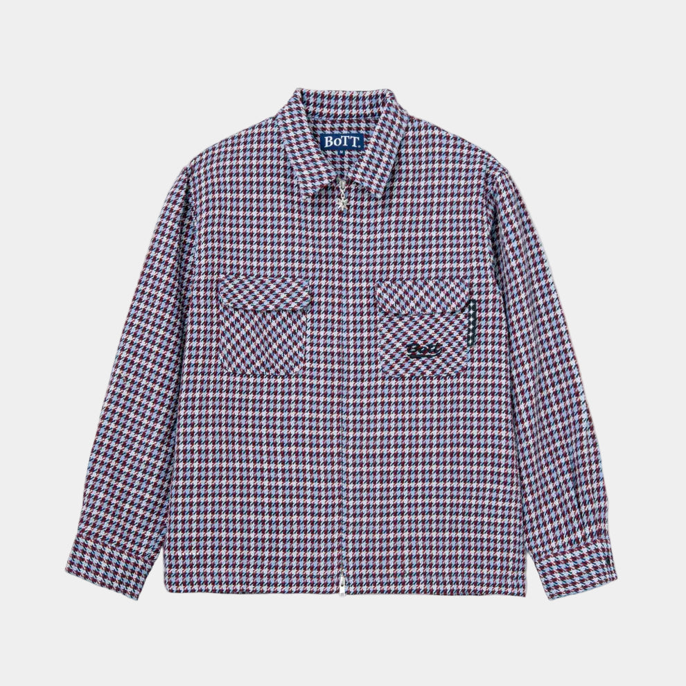 BoTT Zip-Up Flannel Shirt - Slate Blue