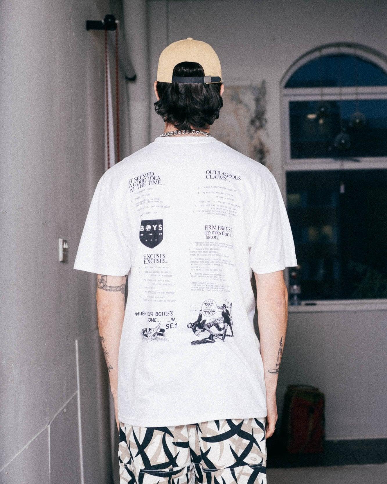 Boy's Own Seemed Like A Good Idea At The Time Tee - White - Never Never