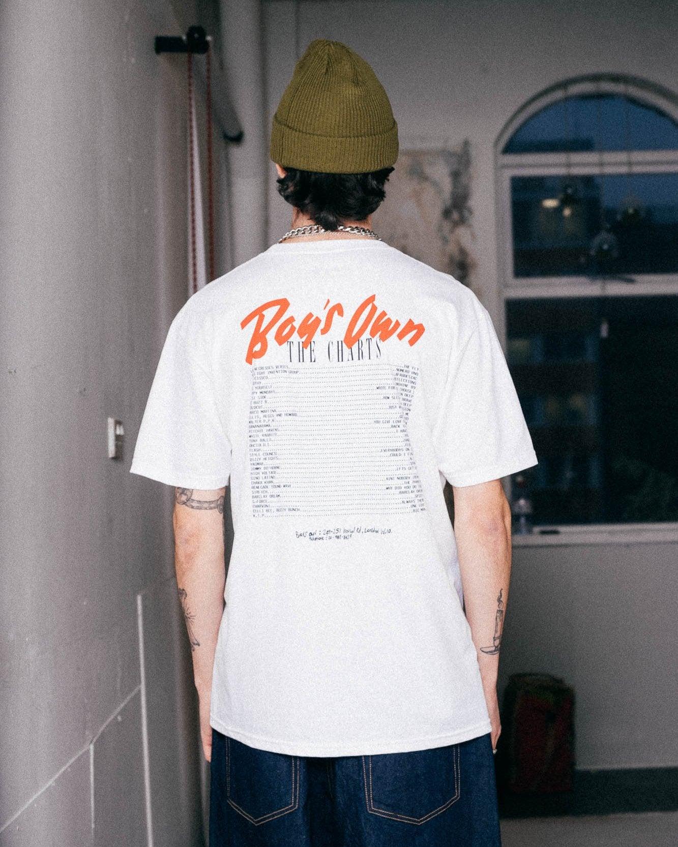 Boy's Own The Charts Tee - White/Red - Never Never