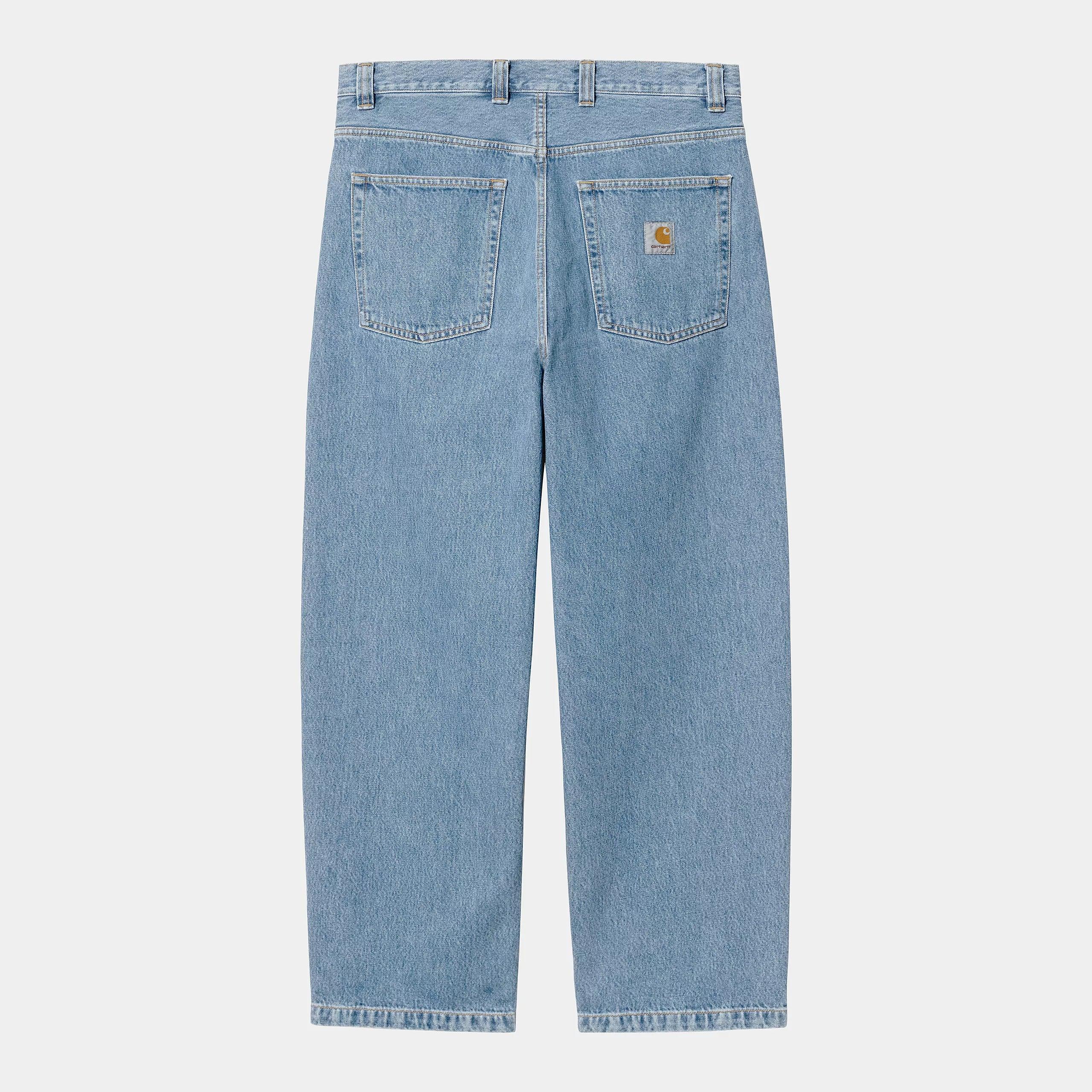 Carhartt WIP Brandon Pant - Blue Stone Bleached - Never Never