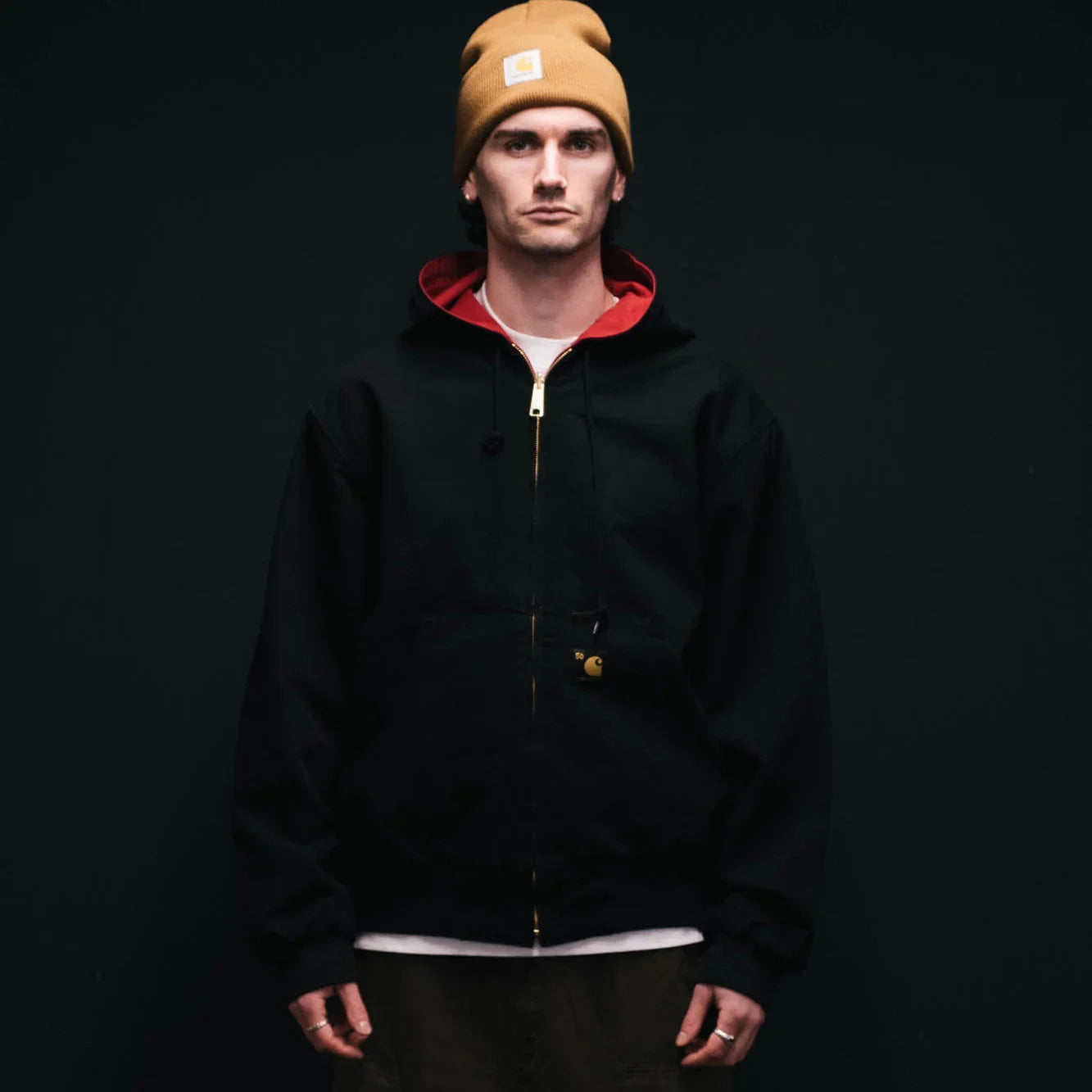 Carhartt WIP 50 Years Anniversary OG Active Jacket Canvas - Black/USA Red