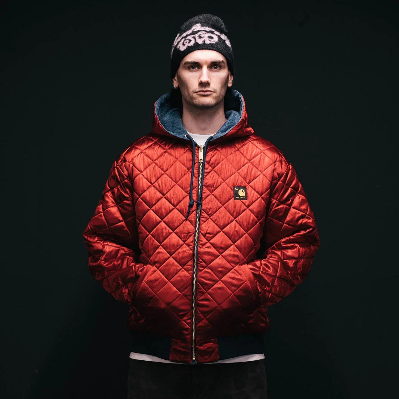 Carhartt WIP 50 Years Anniversary OG Active Jacket Denim - Blue/USA Red