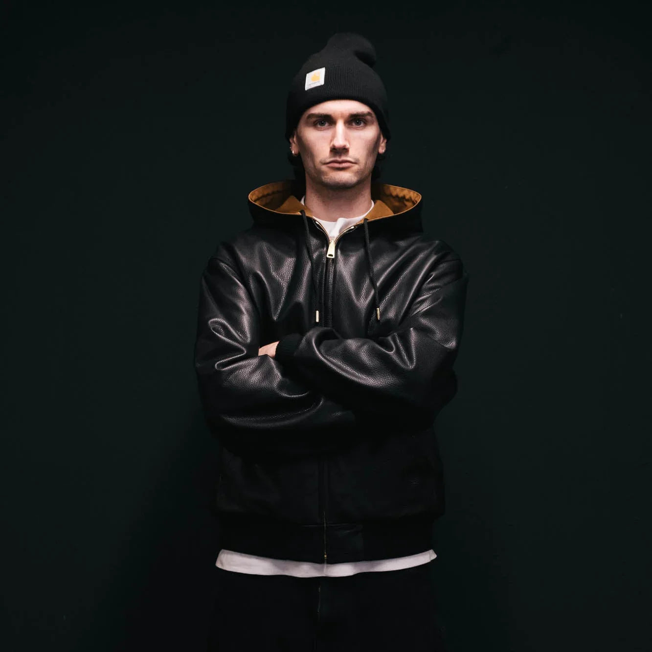 Carhartt WIP 50 Years Anniversary OG Active Jacket Leather - Black/Hamilton Brown