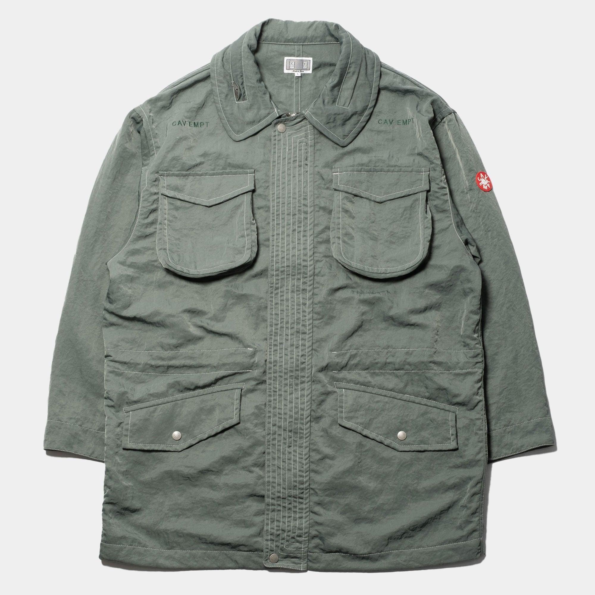 Cav Empt Nylon Field Coat - Green - Never Never