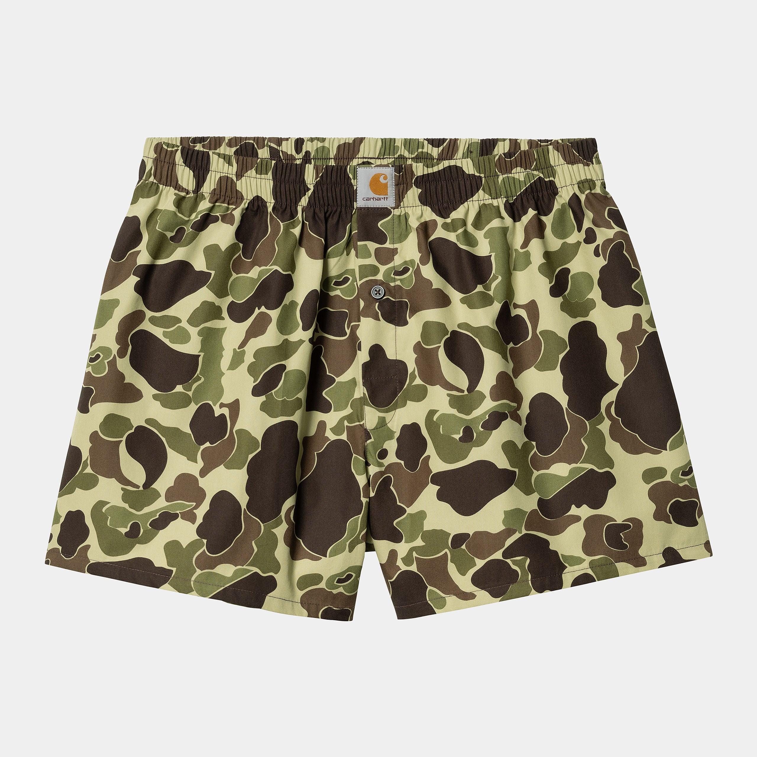 Carhartt WIP Cotton Boxer - Camo Duck Green - Never Never