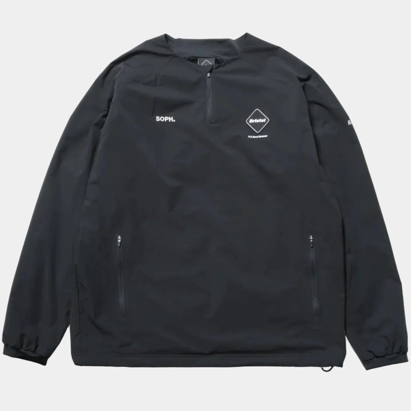 F.C.Real Bristol Thermal Lining Quarter Zip - Black