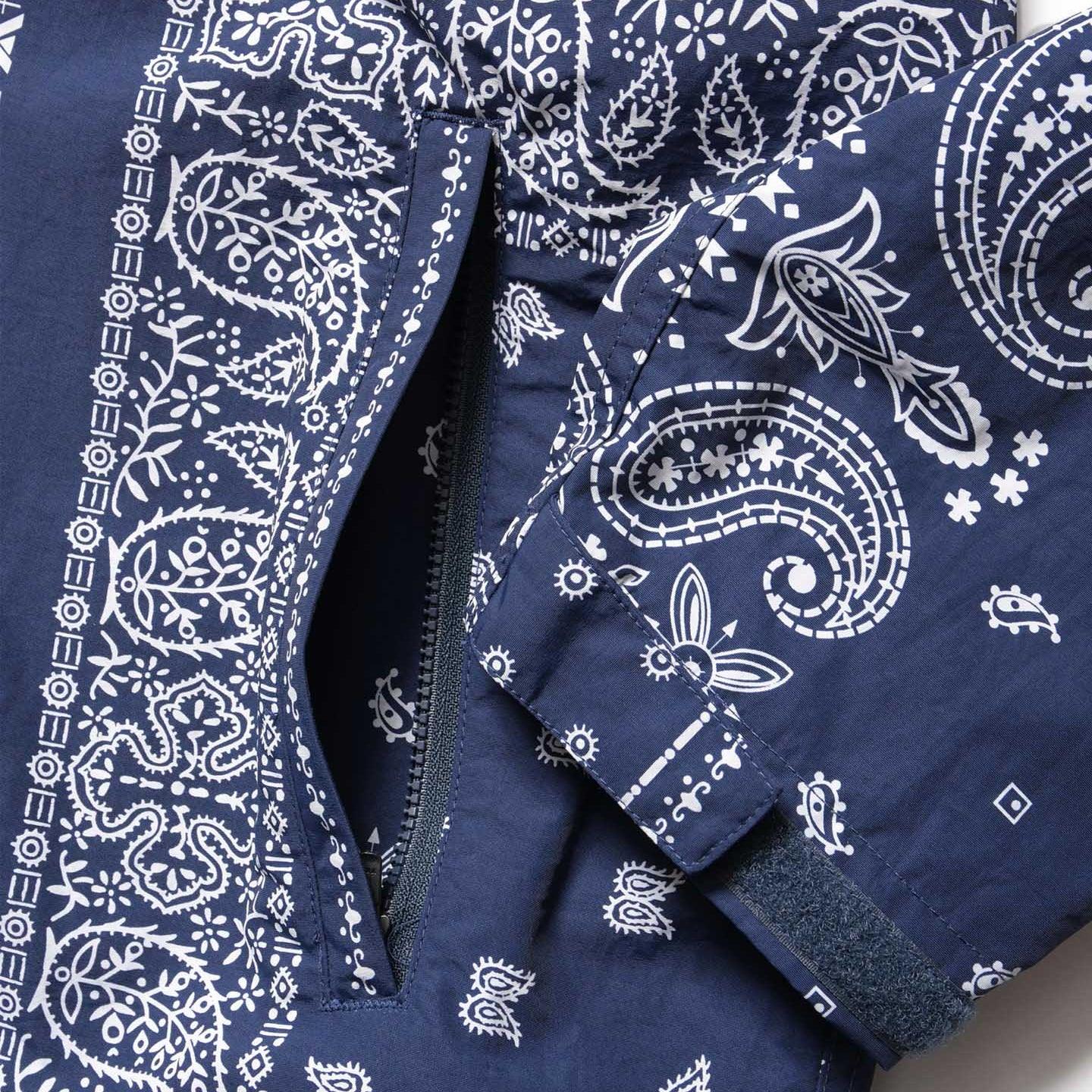 F.C.Real Bristol Bandana Nylon Hooded Blouson Jacket - Navy