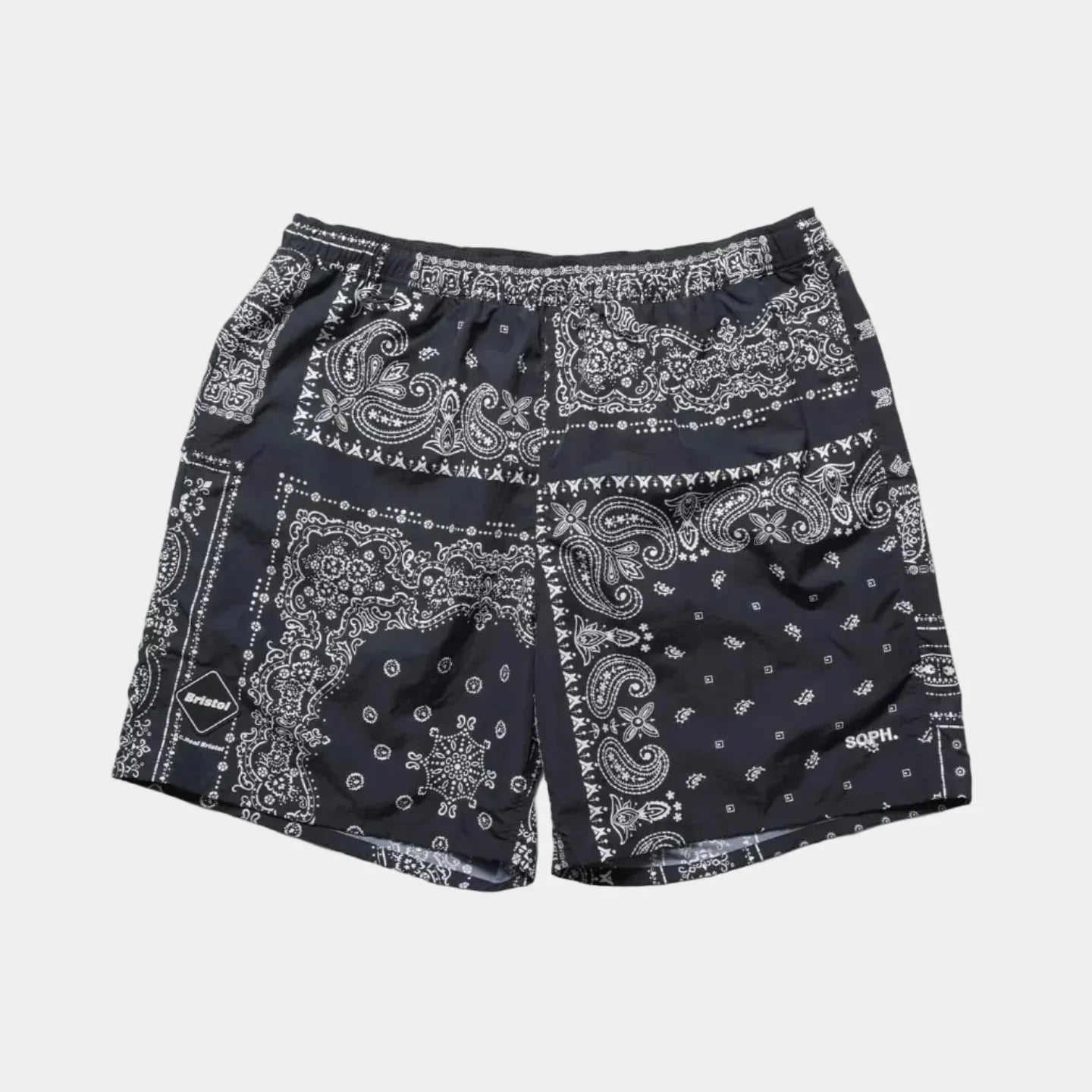 F.C.Real Bristol Bandana Nylon Shorts - Black