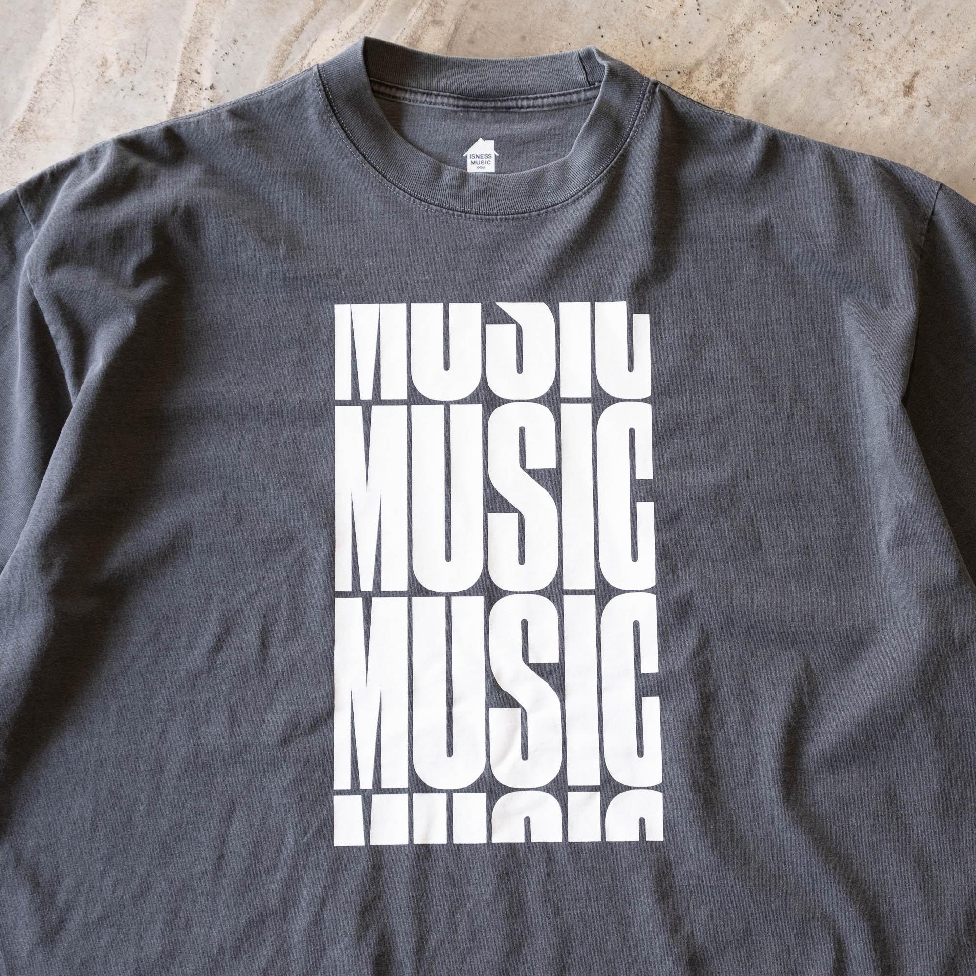 is-ness House Music Delay Tee - Sumi Charcoal - Never Never