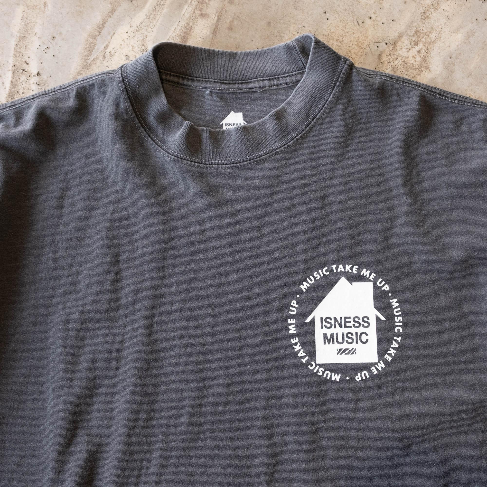 is-ness House Music Will Never Die Tee - Sumi Charcoal - Never Never