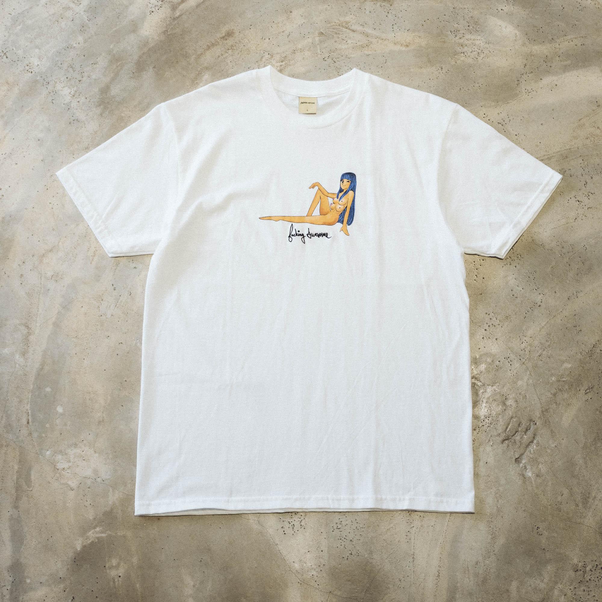 Fucking Awesome World Girl Tee - White