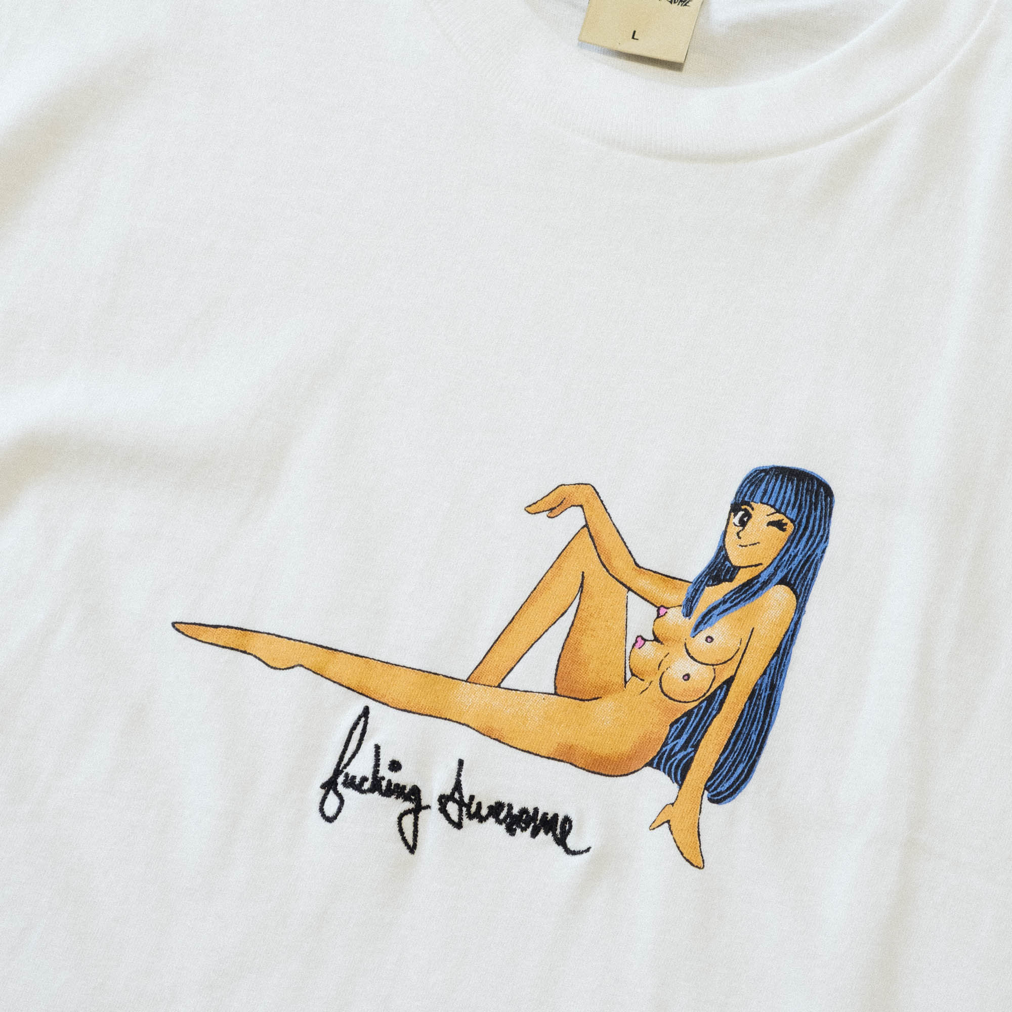 Fucking Awesome World Girl Tee - White