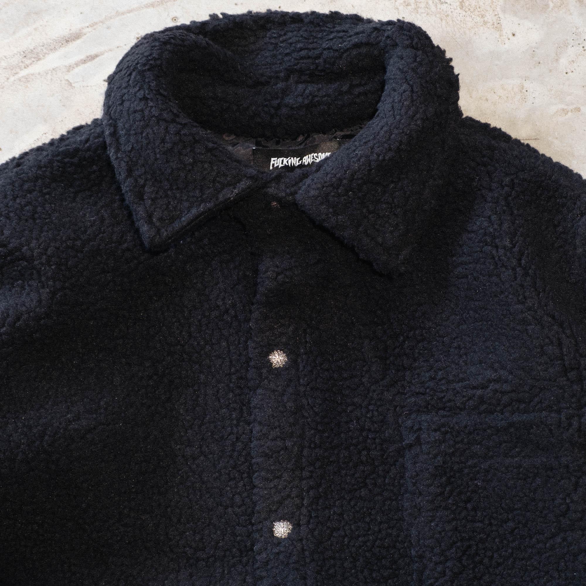 Fucking Awesome Pile Fleece Overshirt - Black