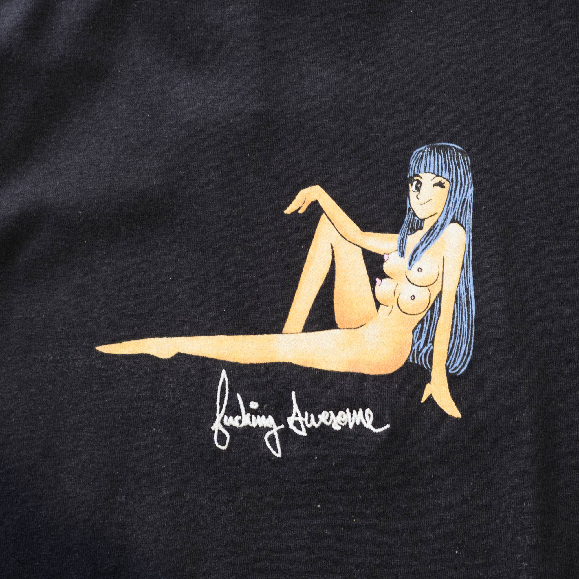 Fucking Awesome World Girl Tee - Black