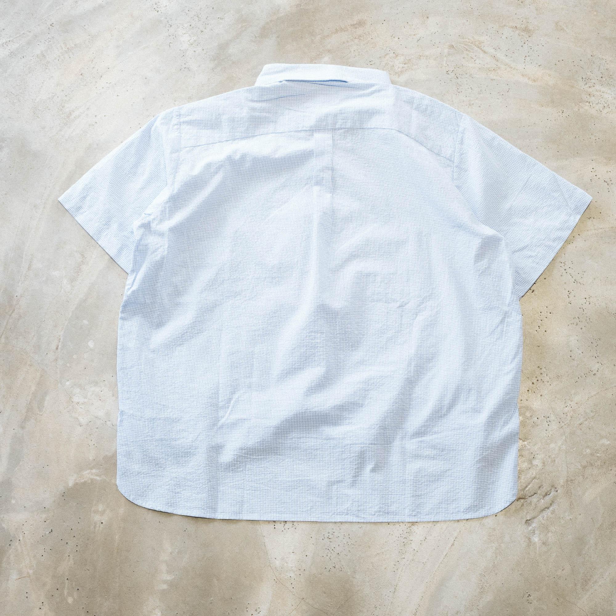 Brain Dead x Brooks Brothers Puckered Short Sleeve Pullover Shirt - Light Blue