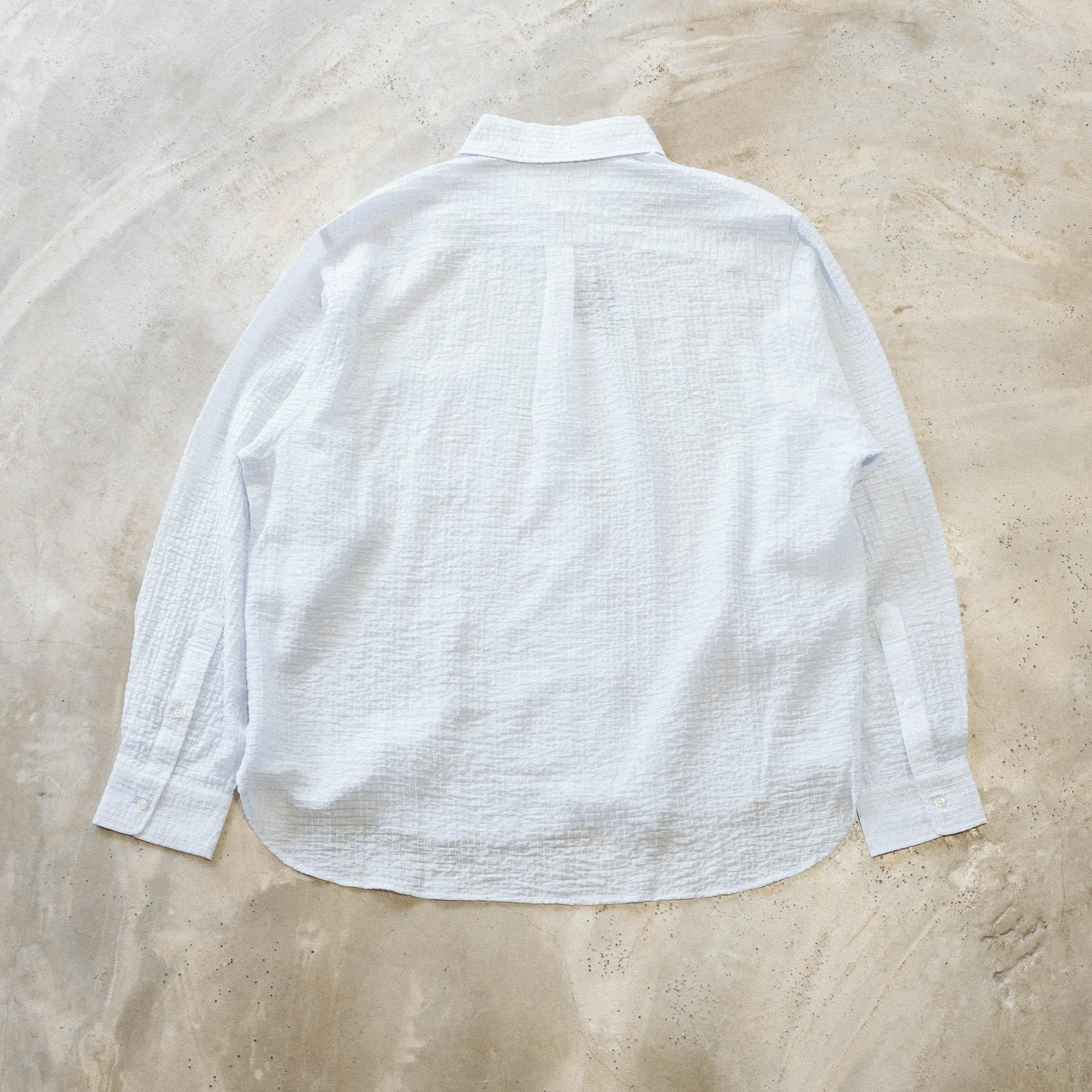 Brain Dead x Brooks Brothers Half Placket Oxford Button Up Shirt - Ice