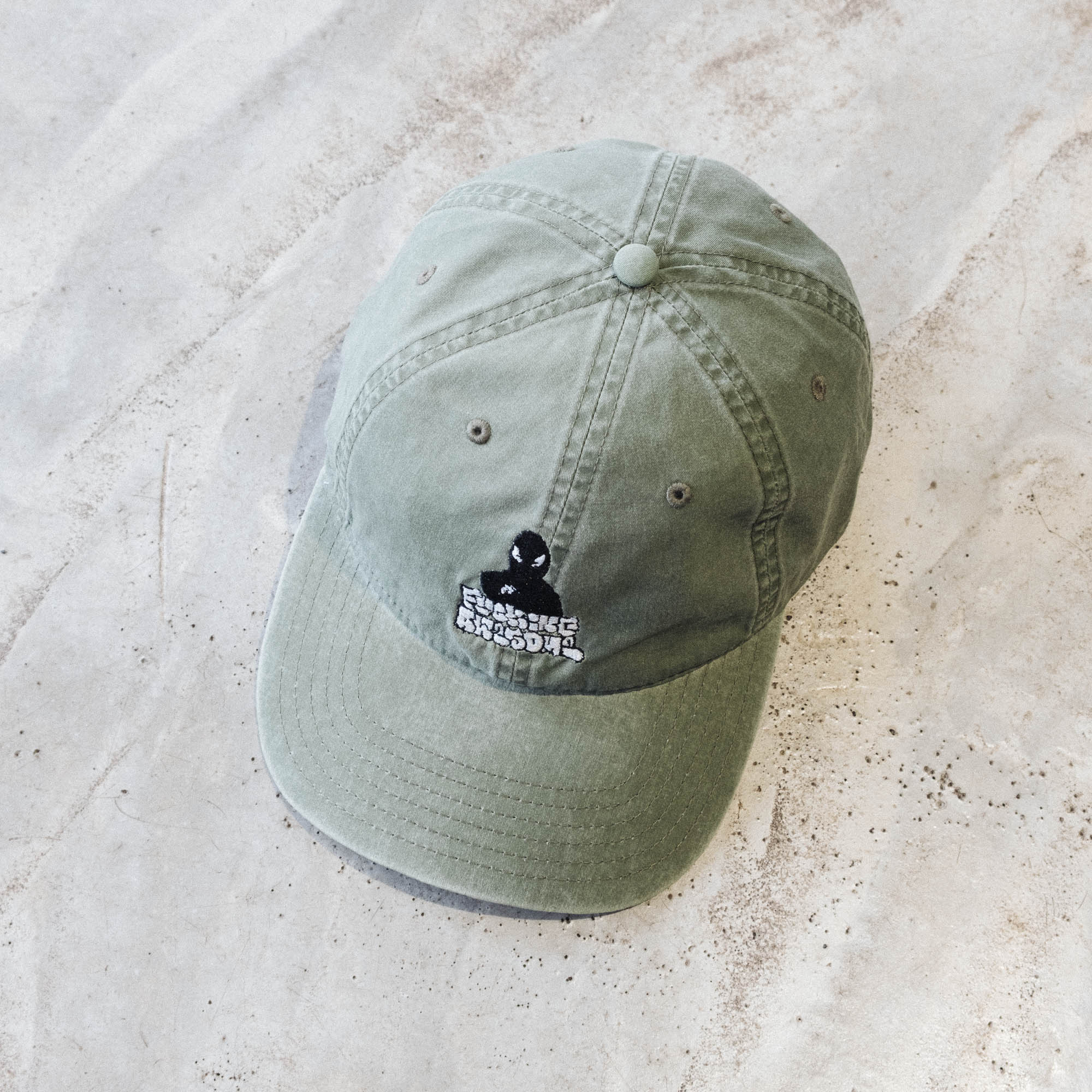 Fucking Awesome Fieldtrip Embroidered 6 Panel Cap - Olive