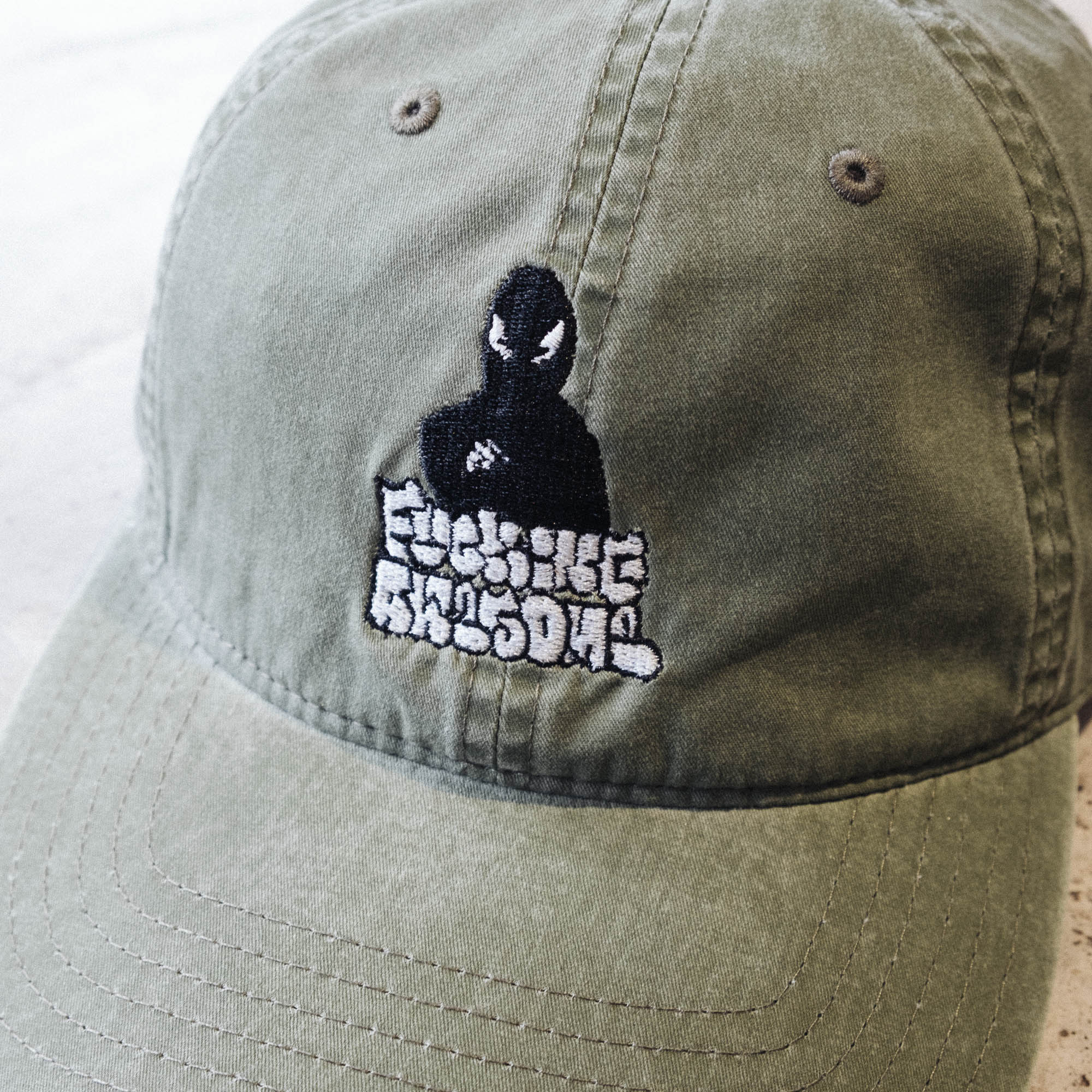 Fucking Awesome Fieldtrip Embroidered 6 Panel Cap - Olive