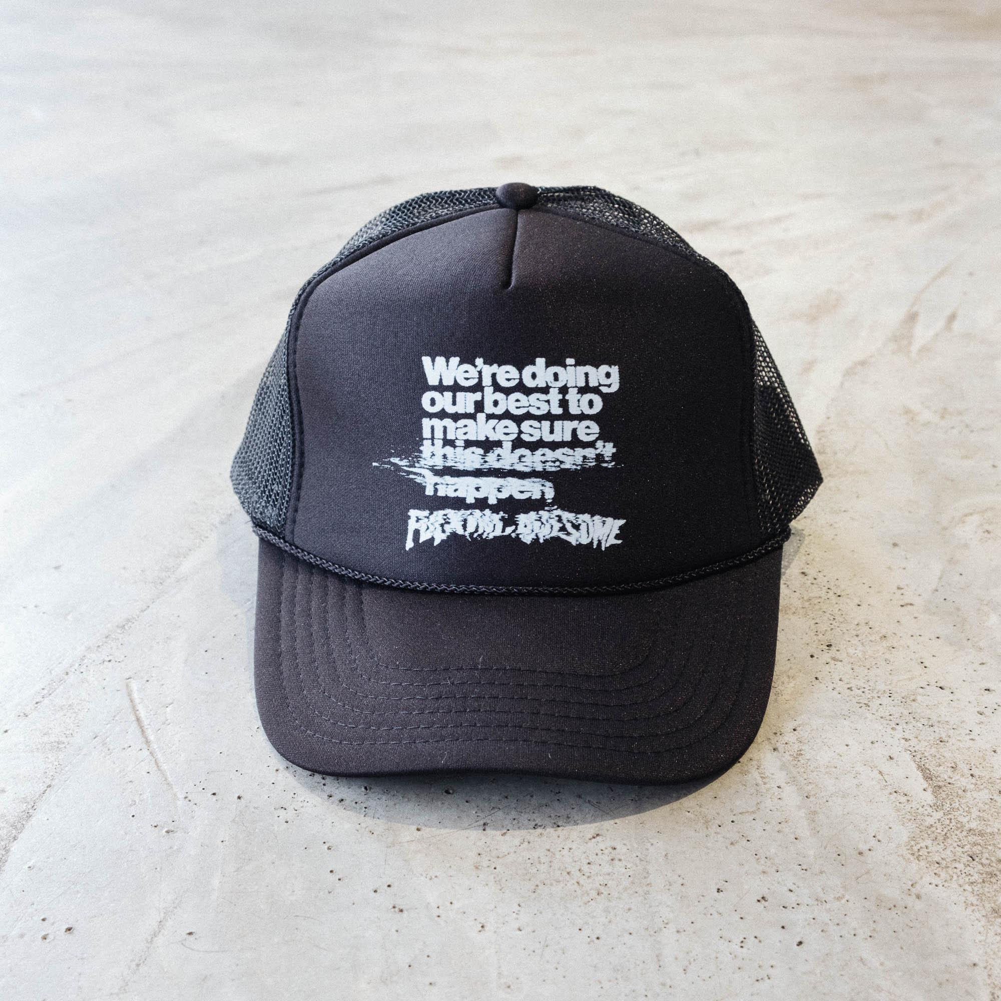 Fucking Awesome Inconvenience Trucker Cap - Black