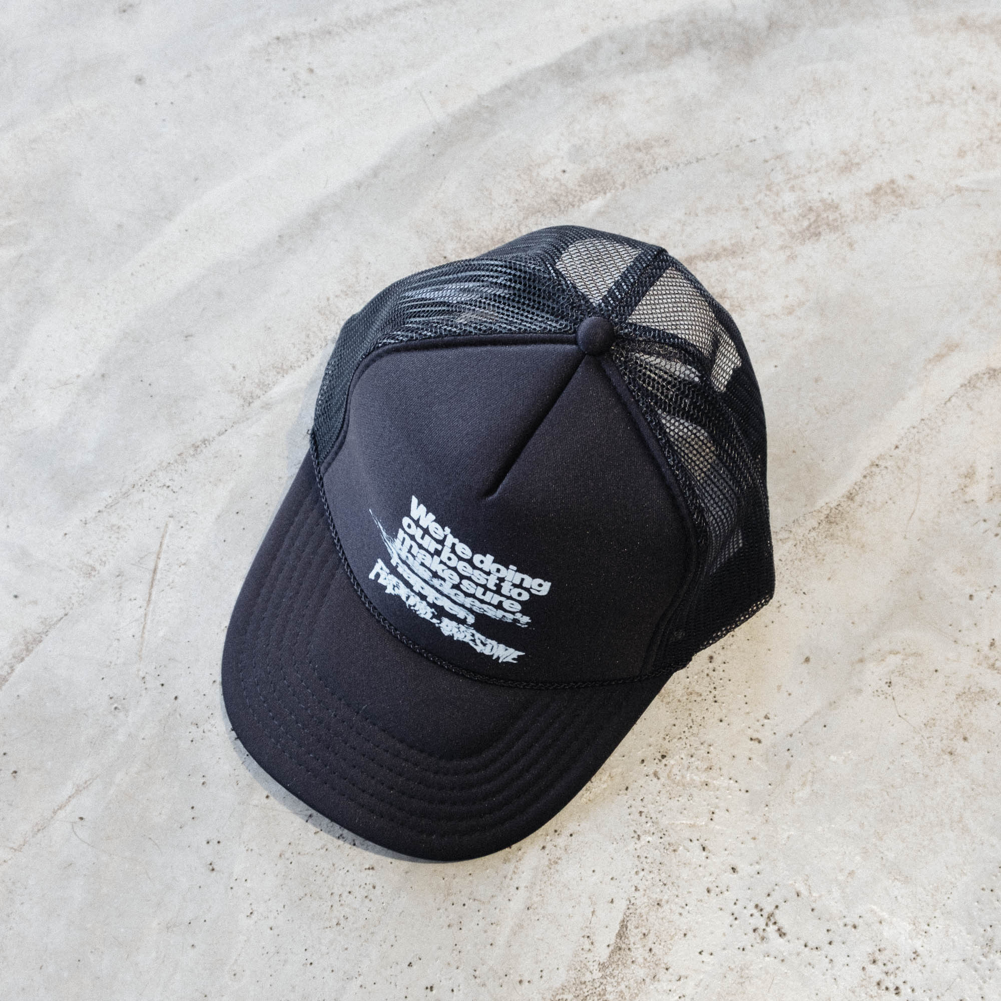 Fucking Awesome Inconvenience Trucker Cap - Black
