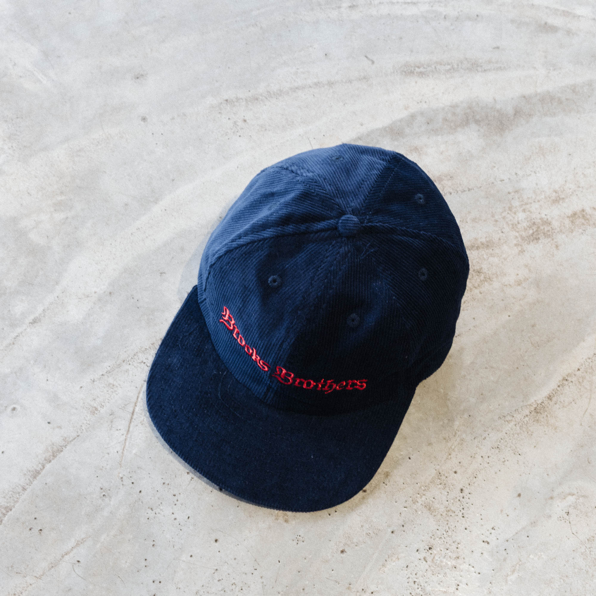 Brain Dead Brooks Brothers 6 Panel Corduroy Hat - Navy