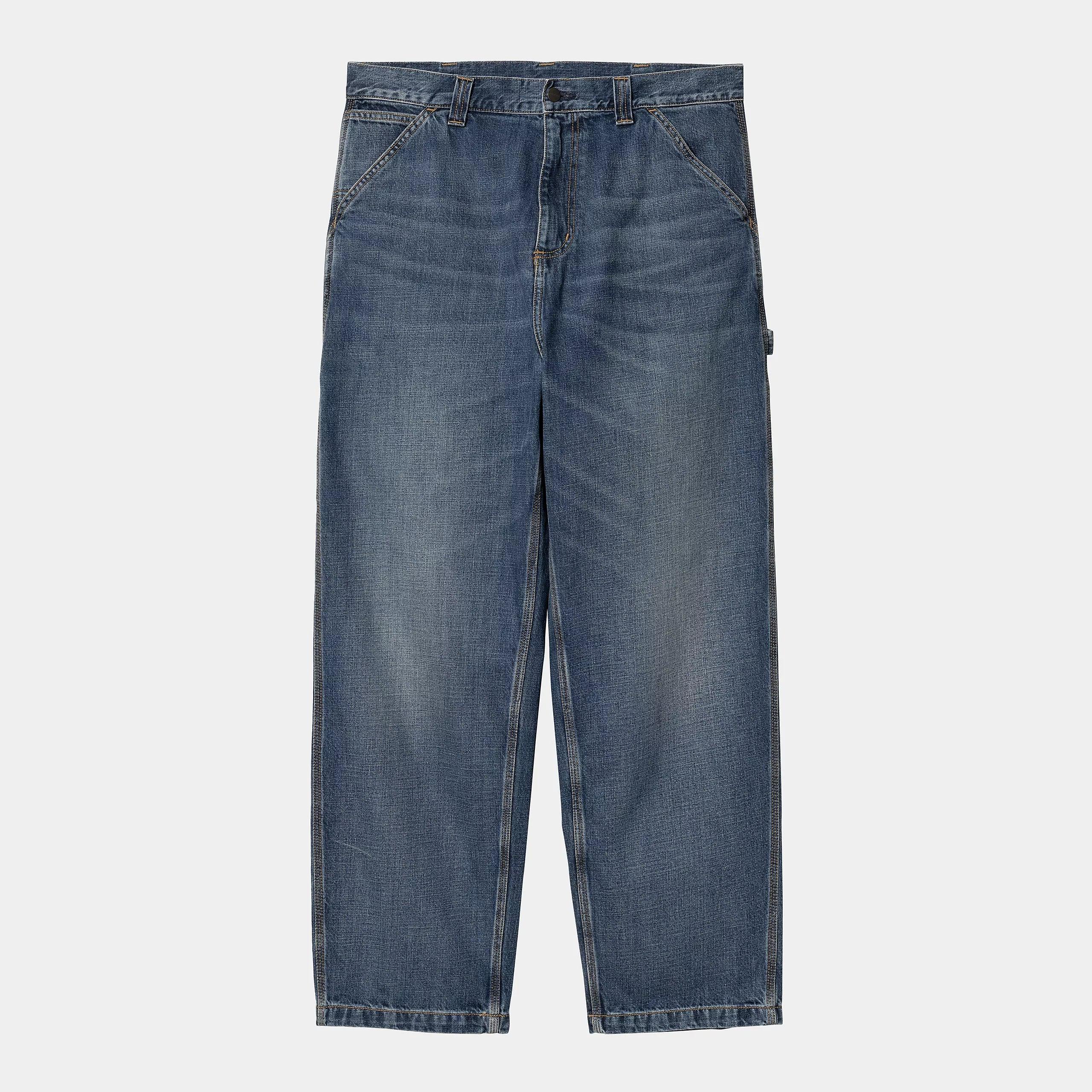 Carhartt WIP OG Single Knee Pant - Blue Dark Used Wash - Never Never