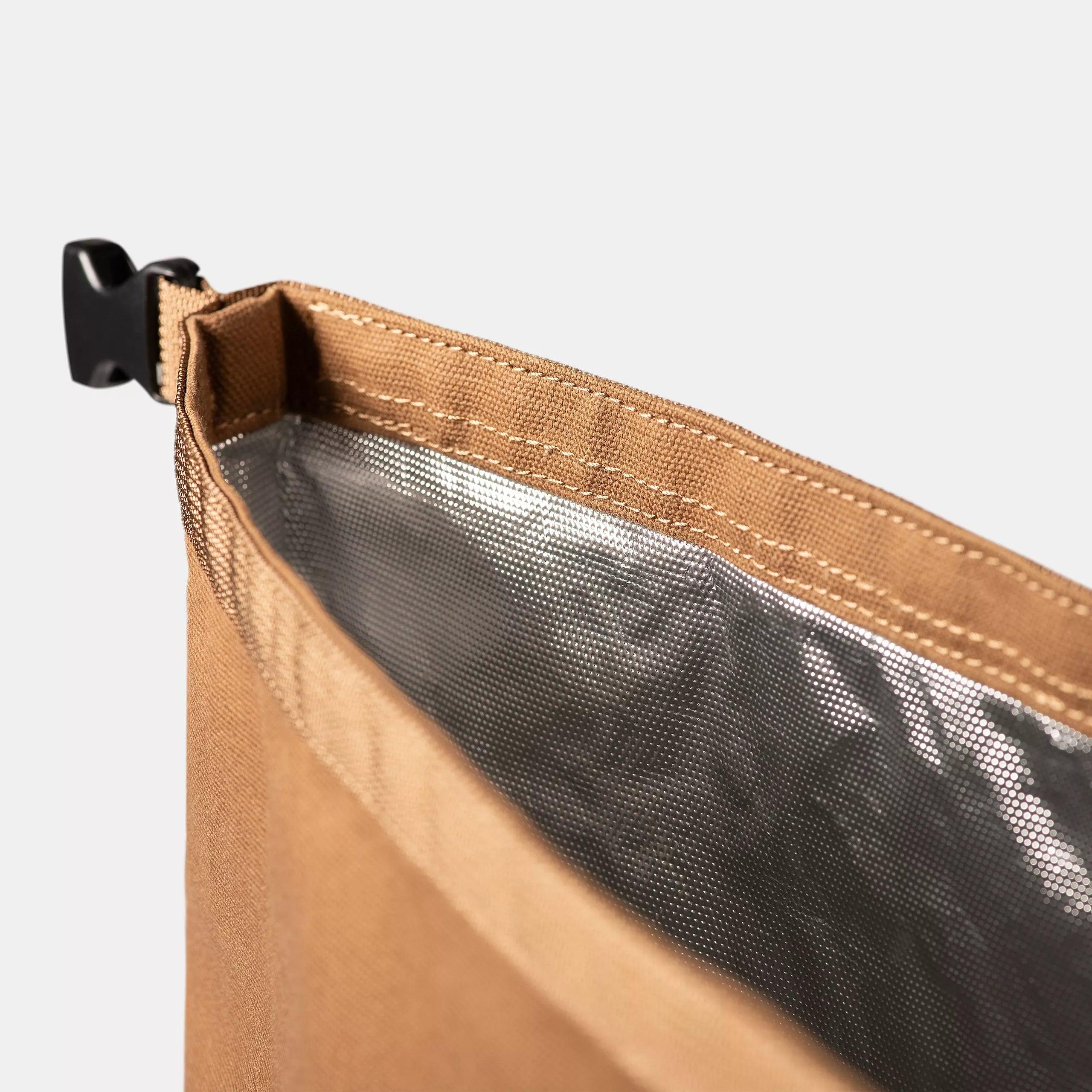 Carhartt WIP Canvas Roll-Up Insulated Bag - Hamilton Brown - Never Never