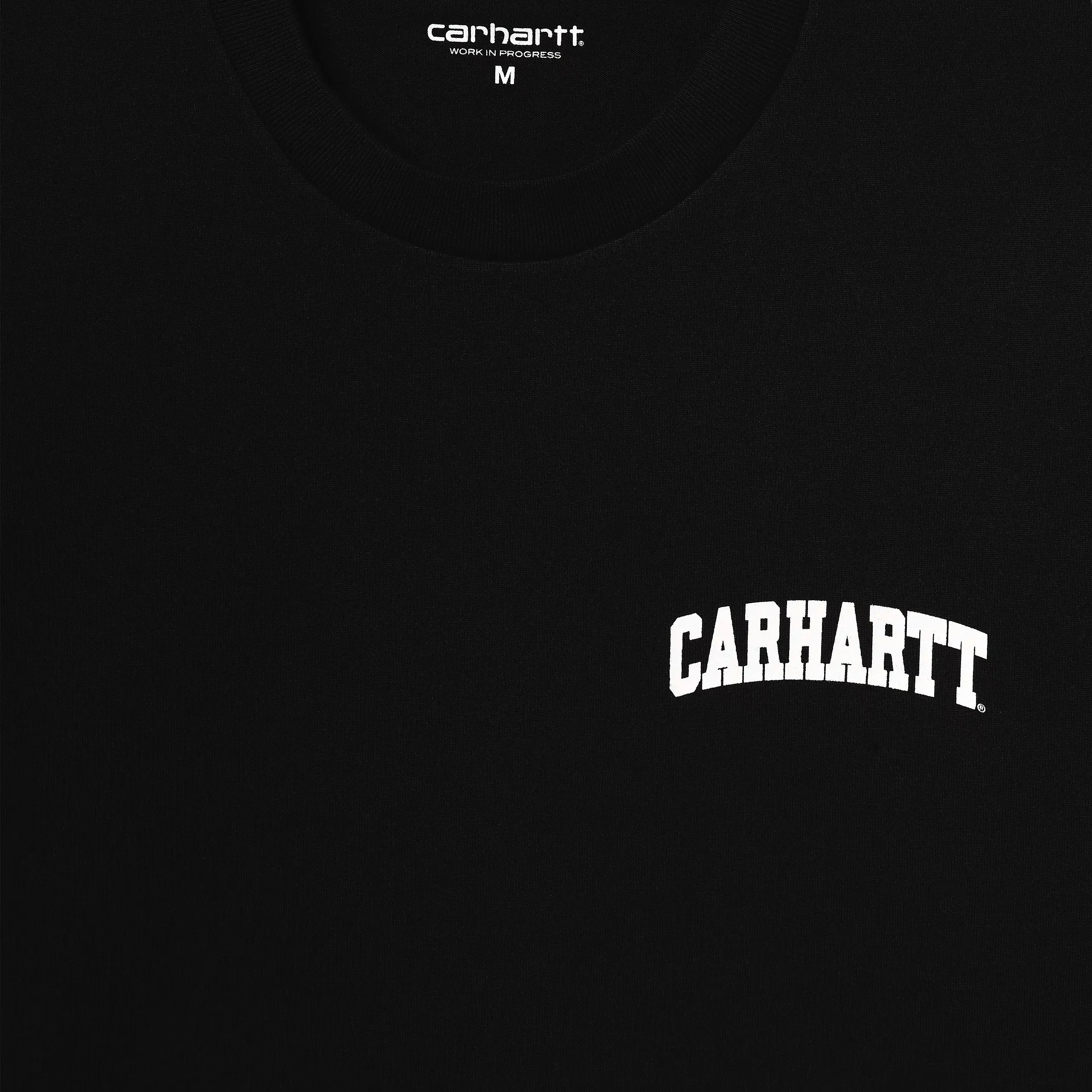 Carhartt WIP S/S University Script T-Shirt - Black/White