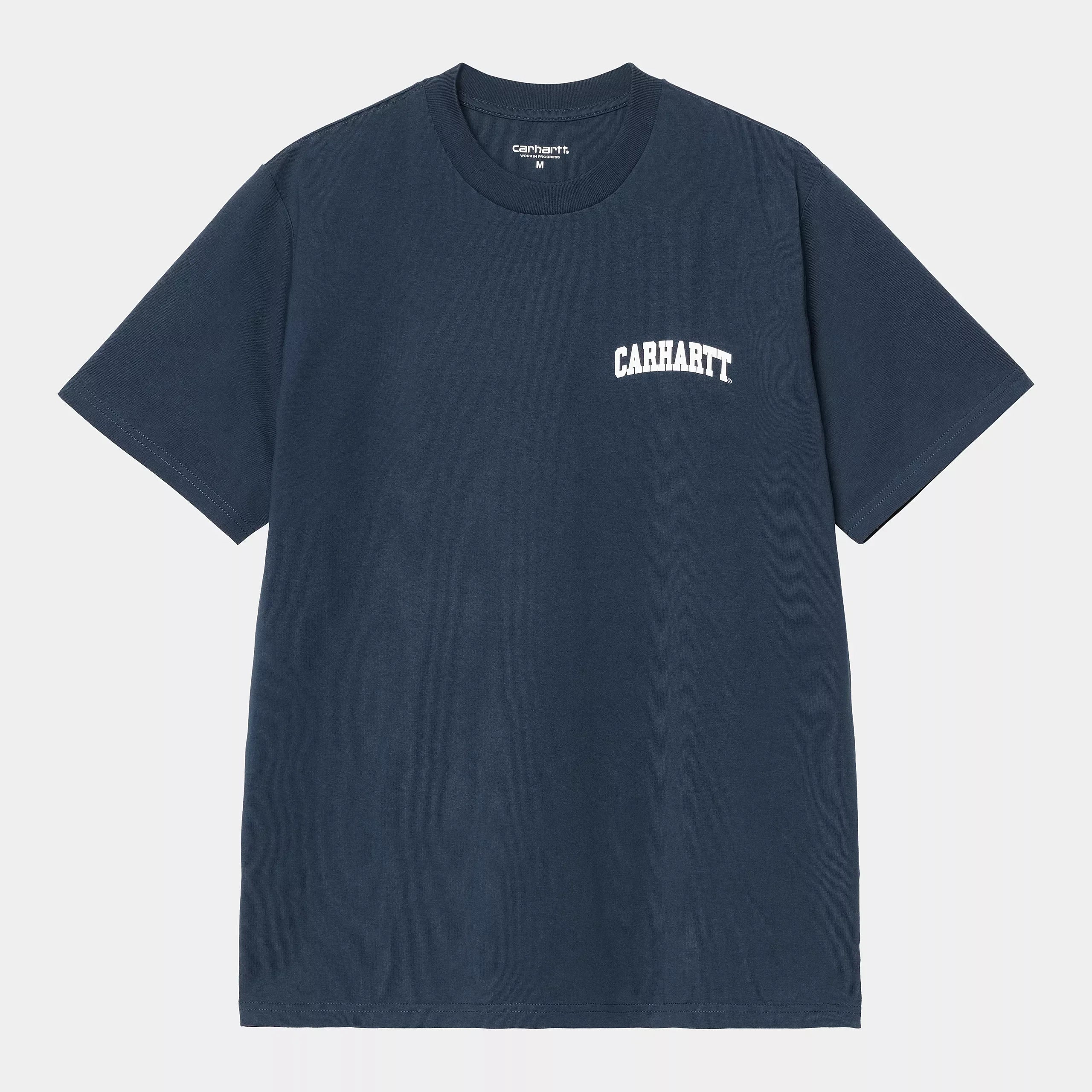 Carhartt WIP S/S University Script T-Shirt - Ink/White