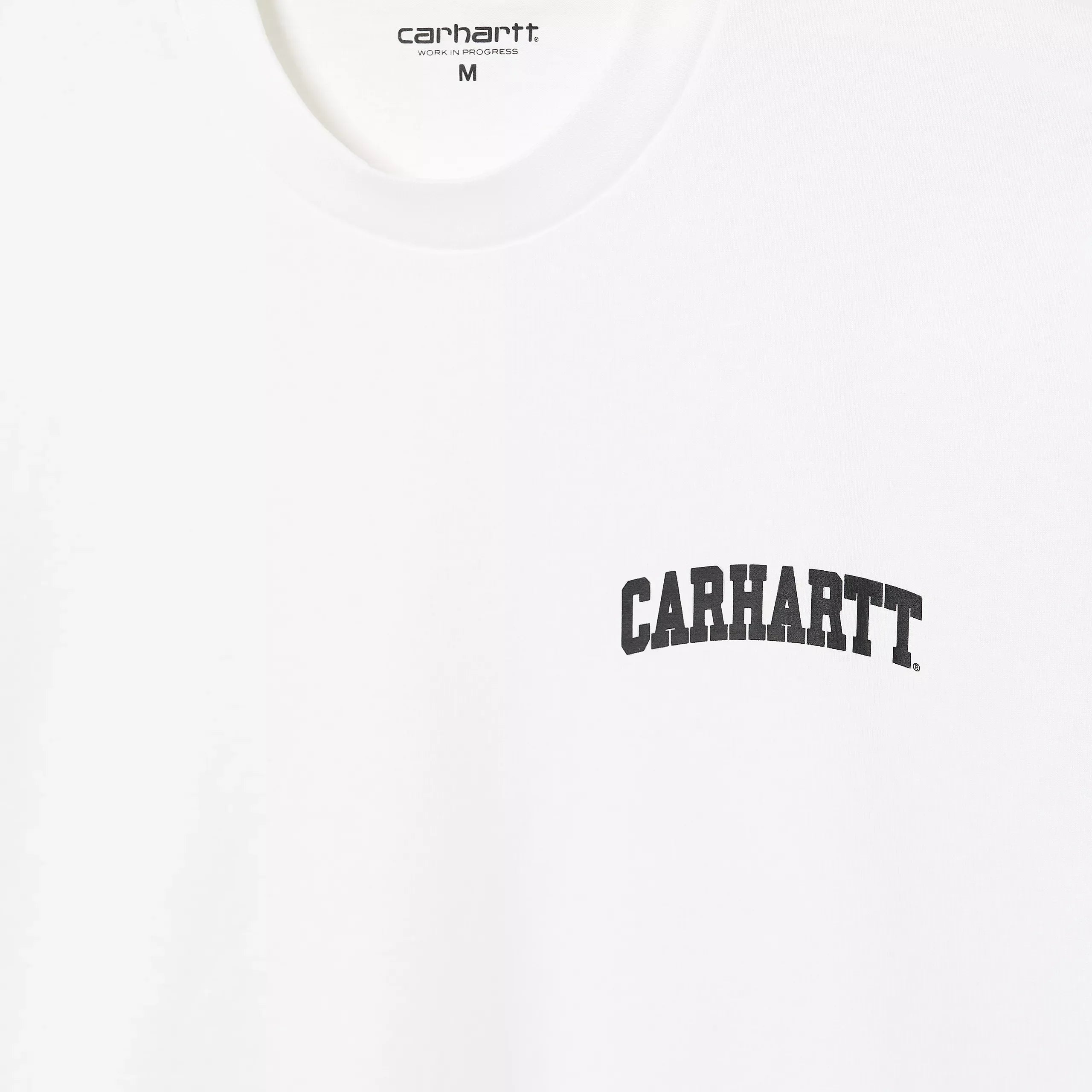 Carhartt WIP S/S University Script T-Shirt - White/Black