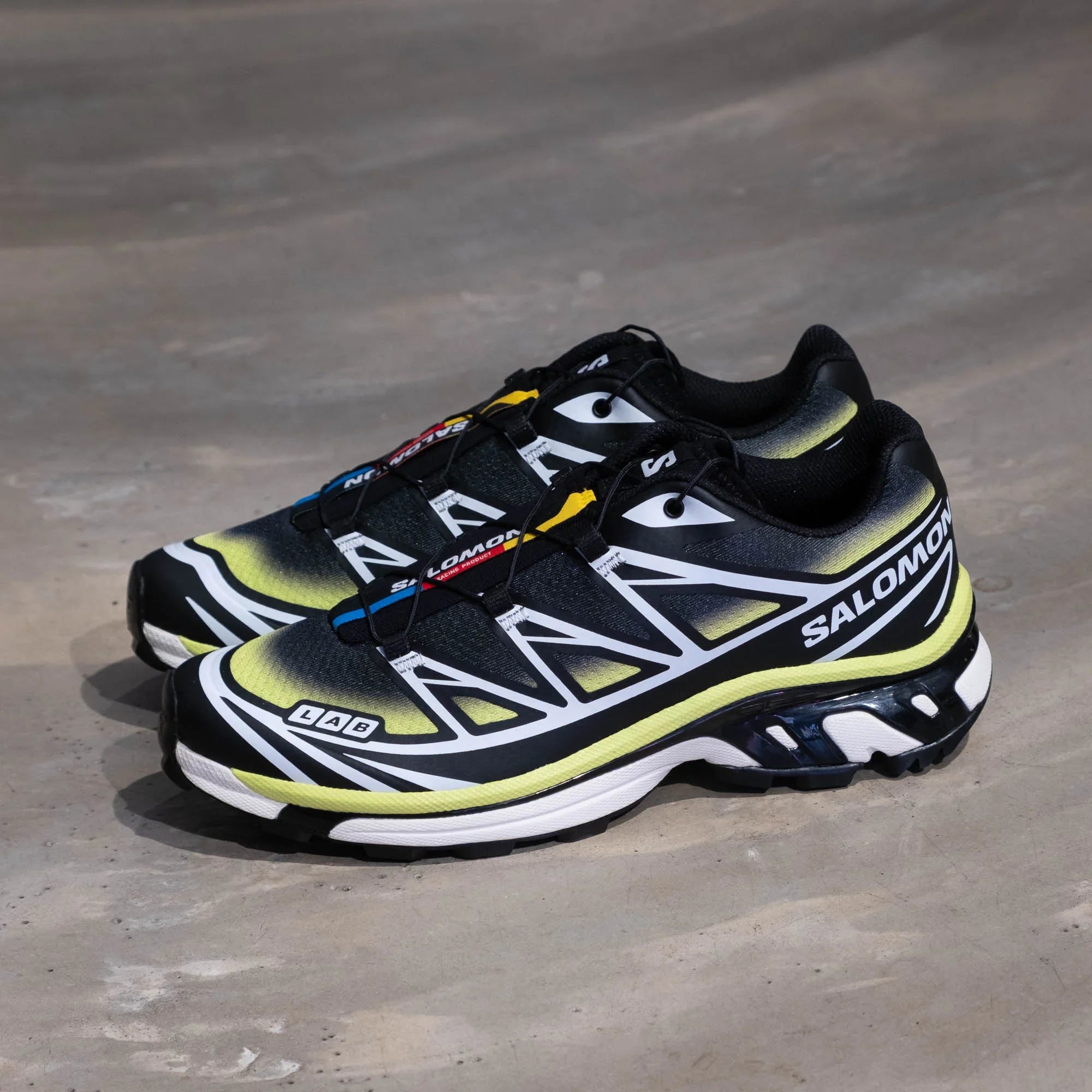 Salomon XT-6 Skyline Shoes - Black/Maritime Blue/Sharp Green