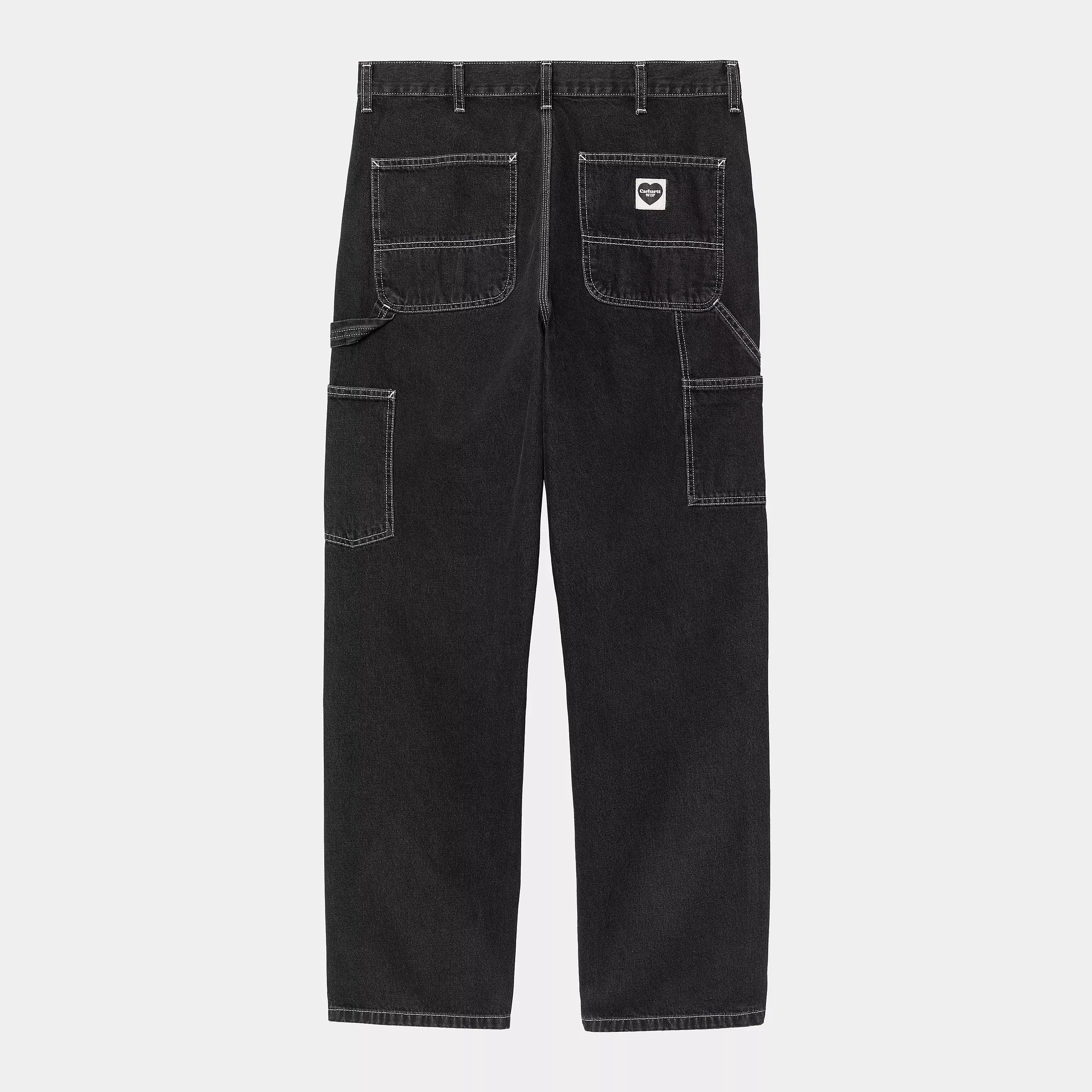 Carhartt WIP Single Knee Pant - Black Stone Washed - Never Never