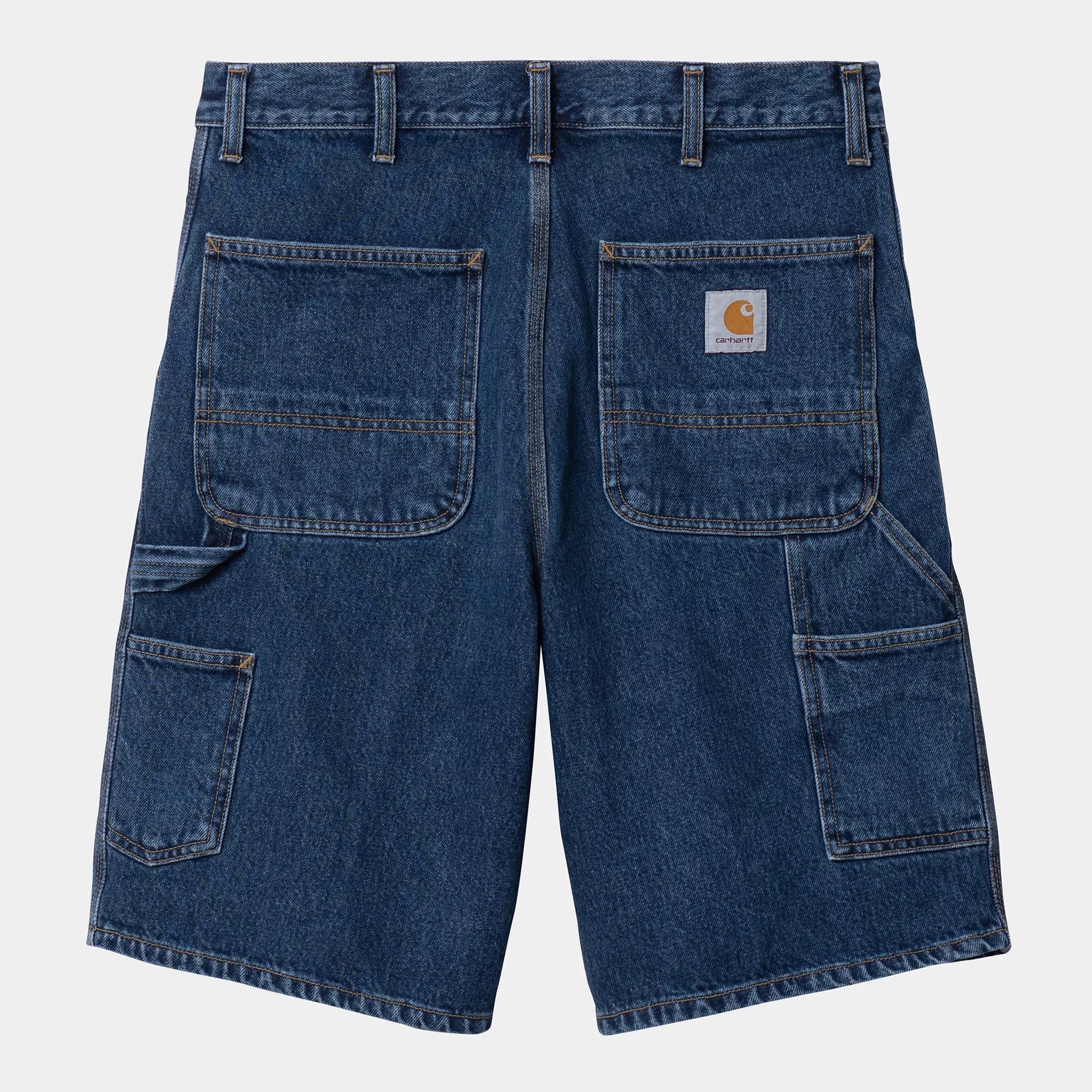 Carhartt WIP Single Knee Short - Blue Stone Washed - Never Never
