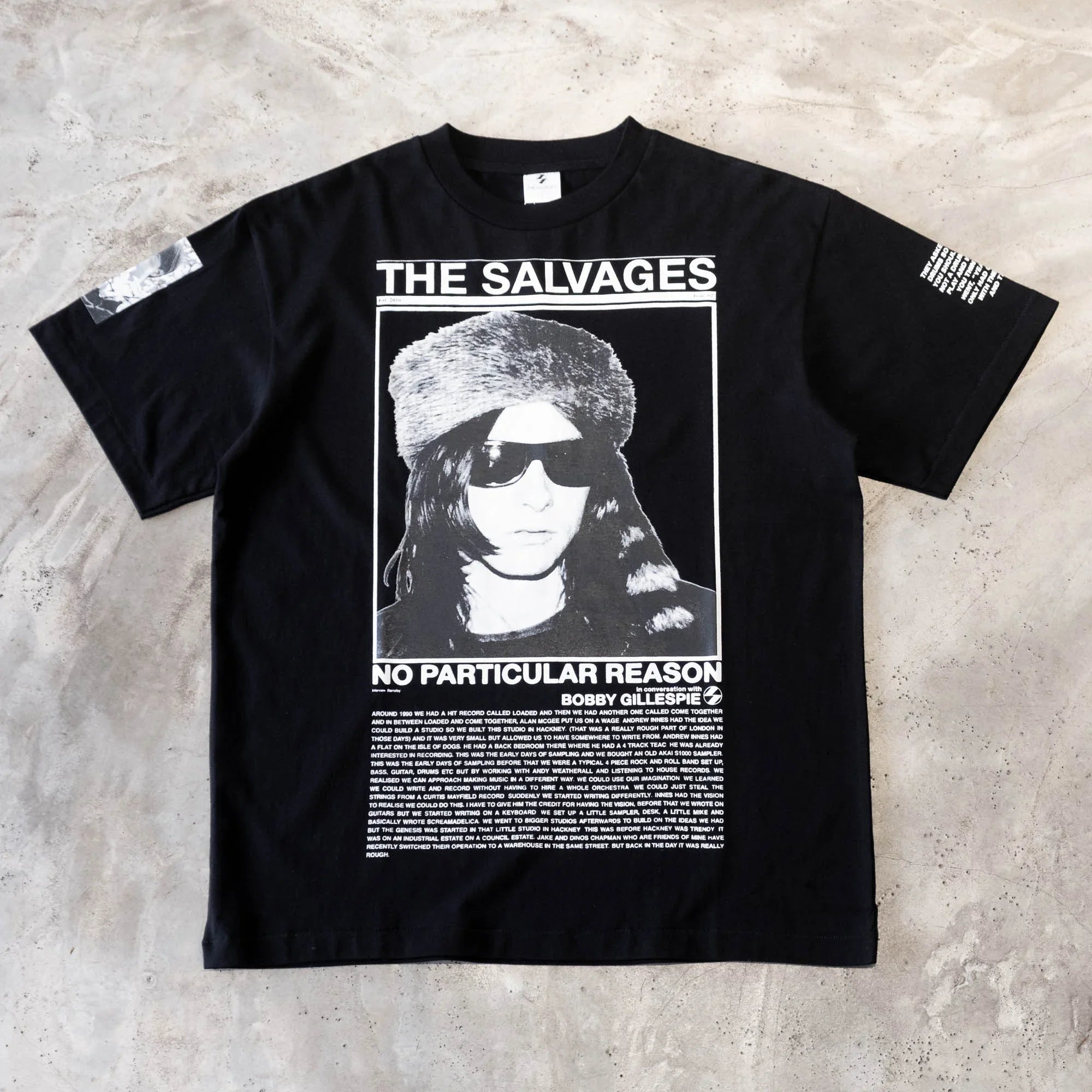 The Salvages No Particular Reason Bobby Gillespie T-Shirt - Black