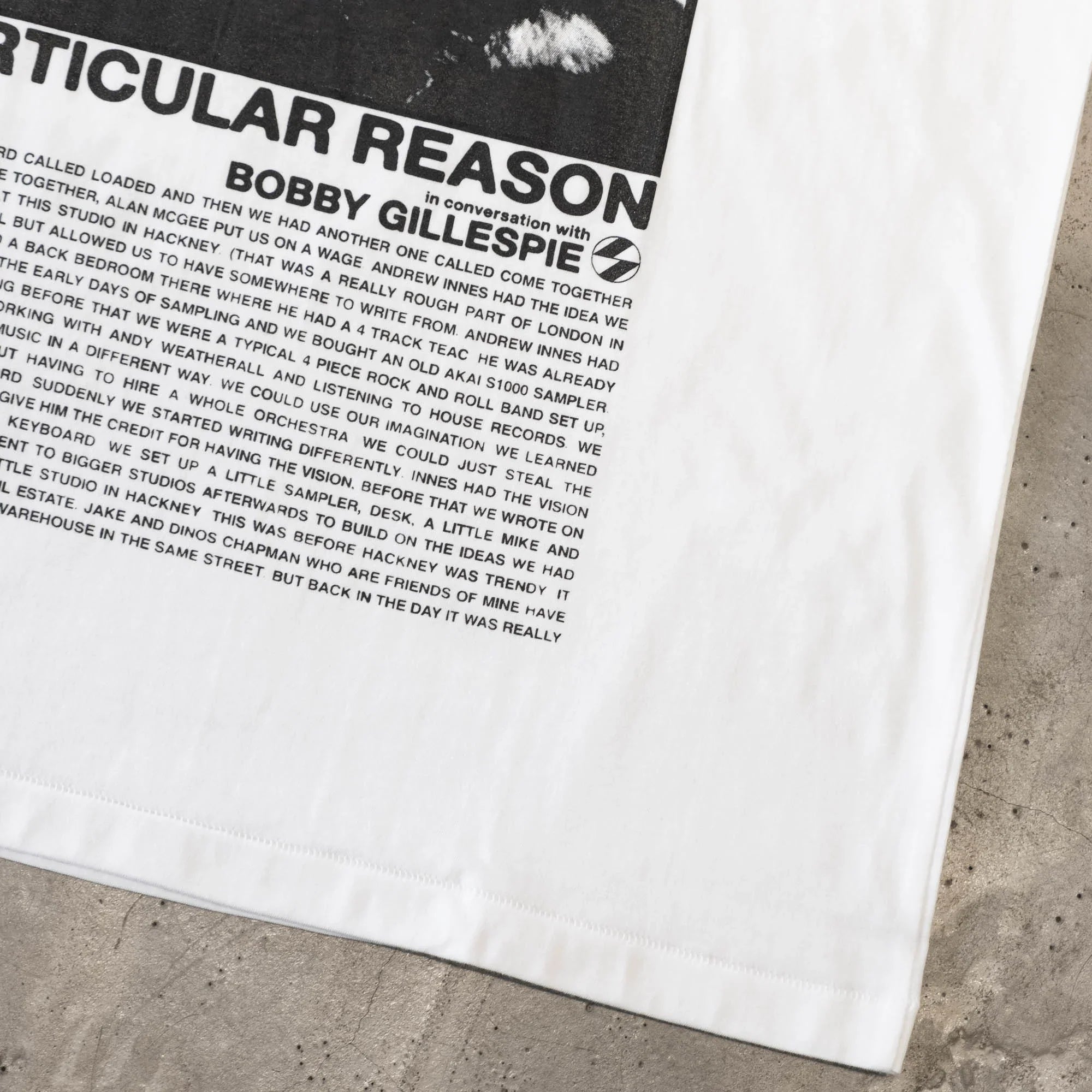 The Salvages No Particular Reason Bobby Gillespie T-Shirt - White