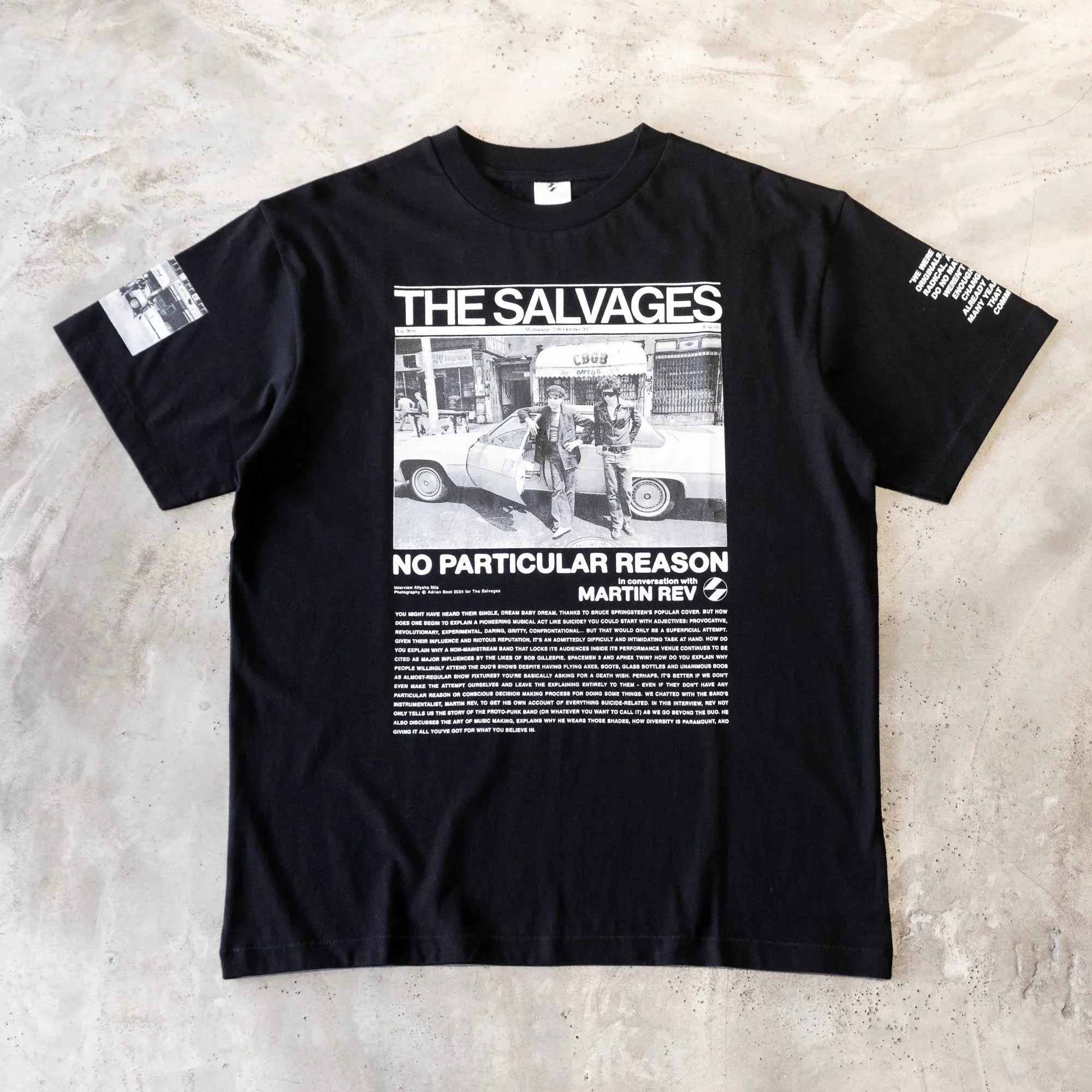 The Salvages No Particular Reason Suicide T-Shirt - Black