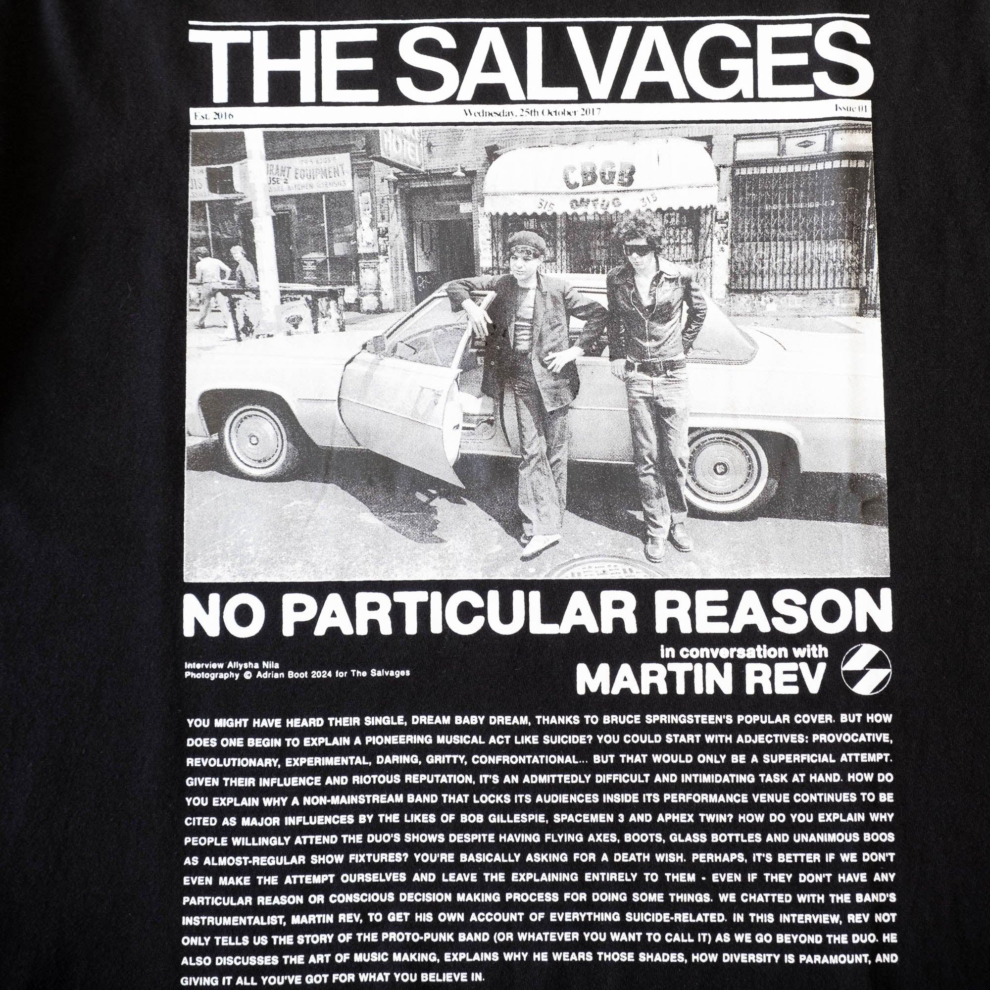 The Salvages No Particular Reason Suicide T-Shirt - Black
