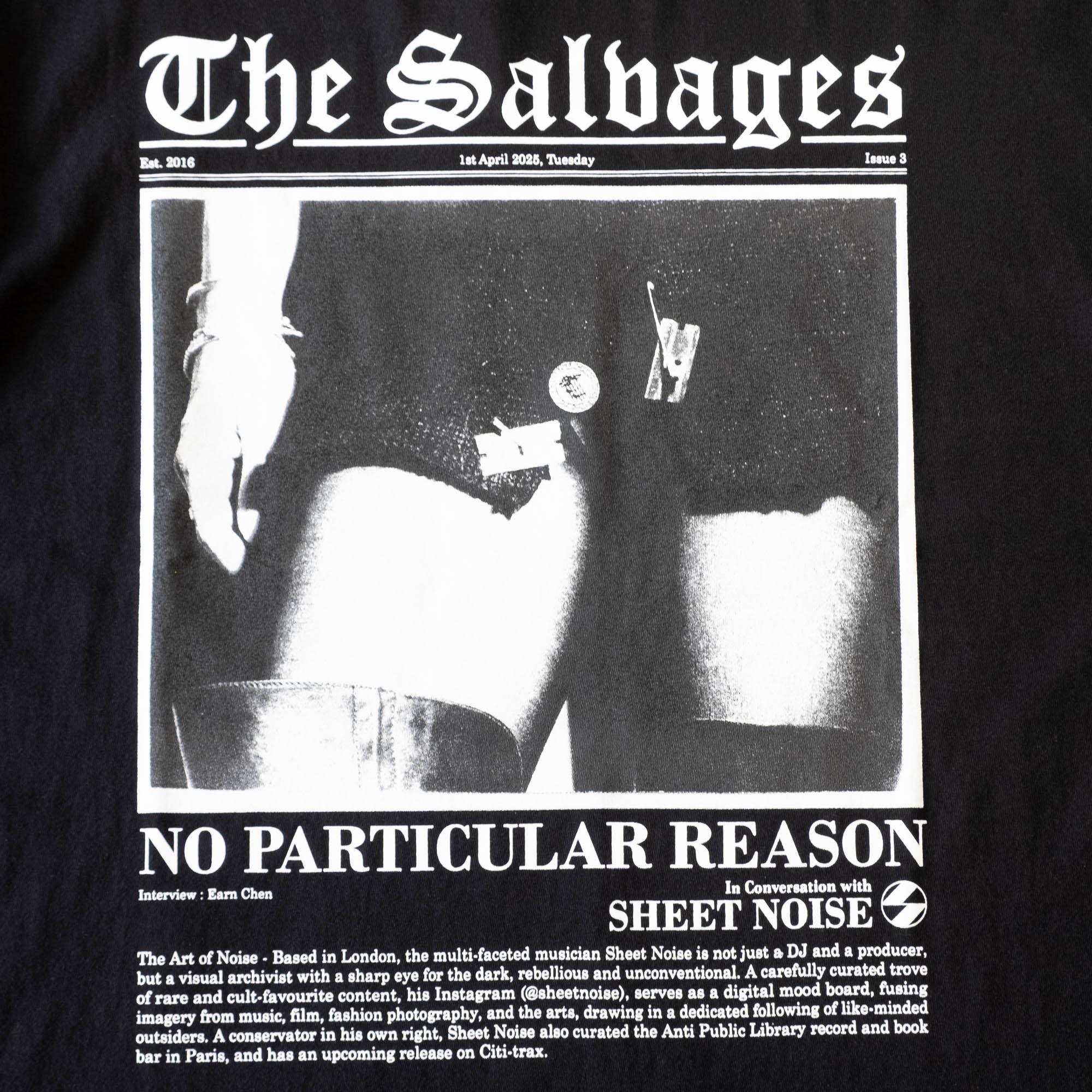 The Salvages No Particular Reason Sheet Noise T-Shirt - Black