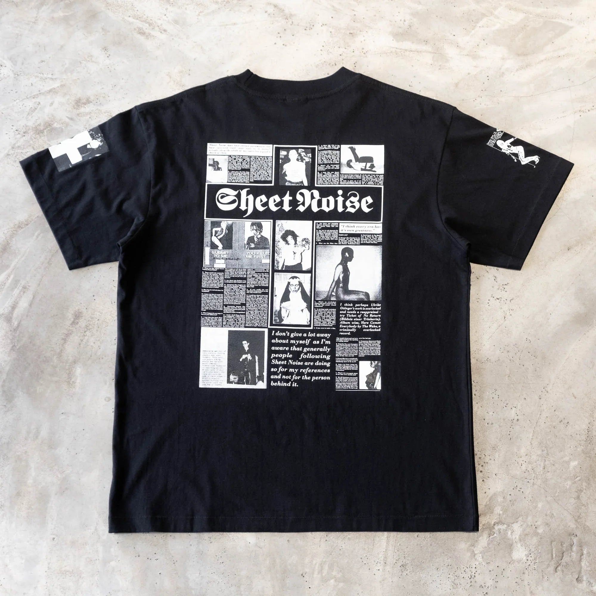 The Salvages No Particular Reason Sheet Noise T-Shirt - Black