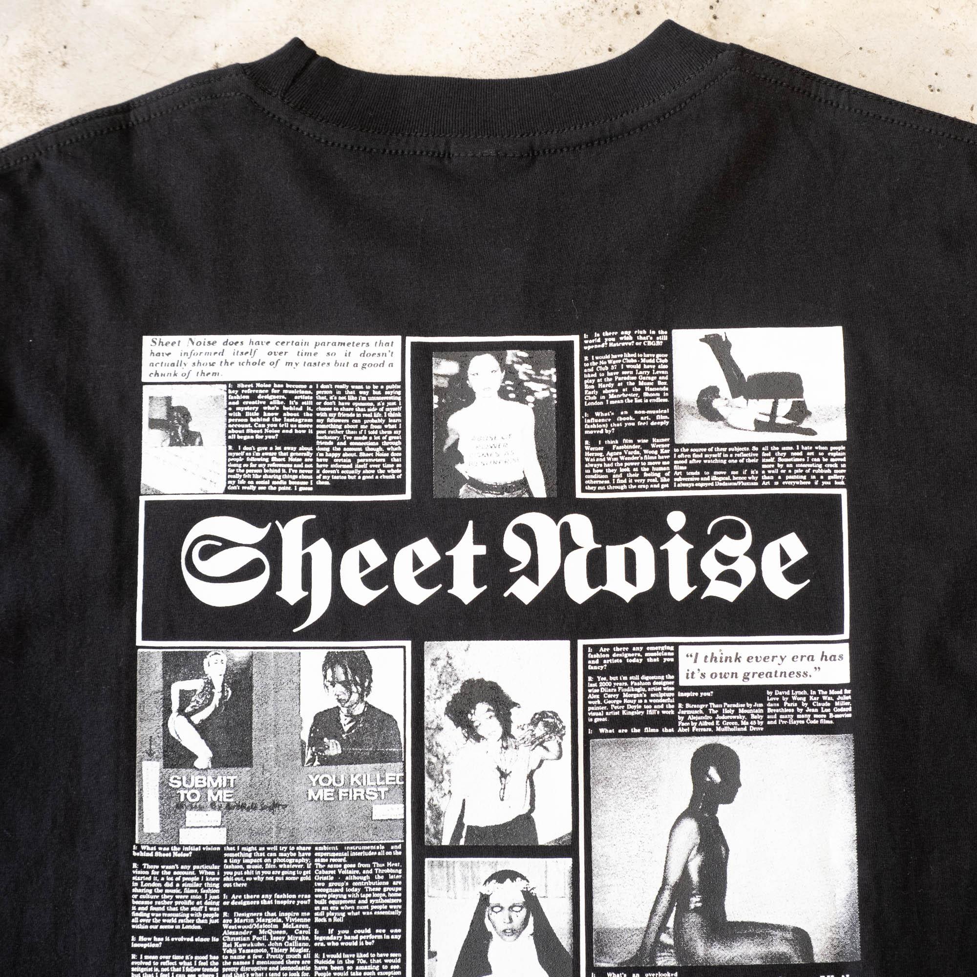 The Salvages No Particular Reason Sheet Noise T-Shirt - Black