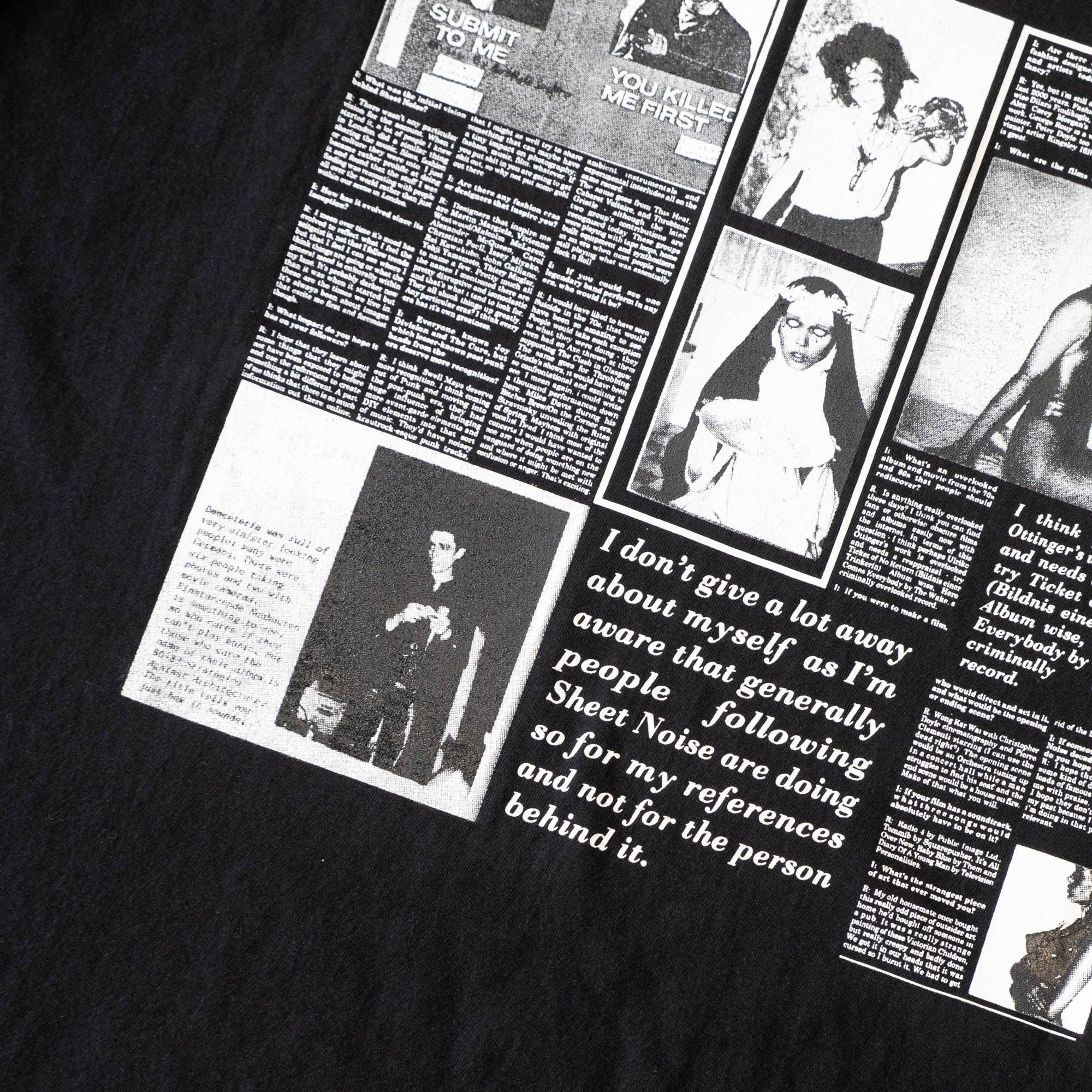 The Salvages No Particular Reason Sheet Noise T-Shirt - Black