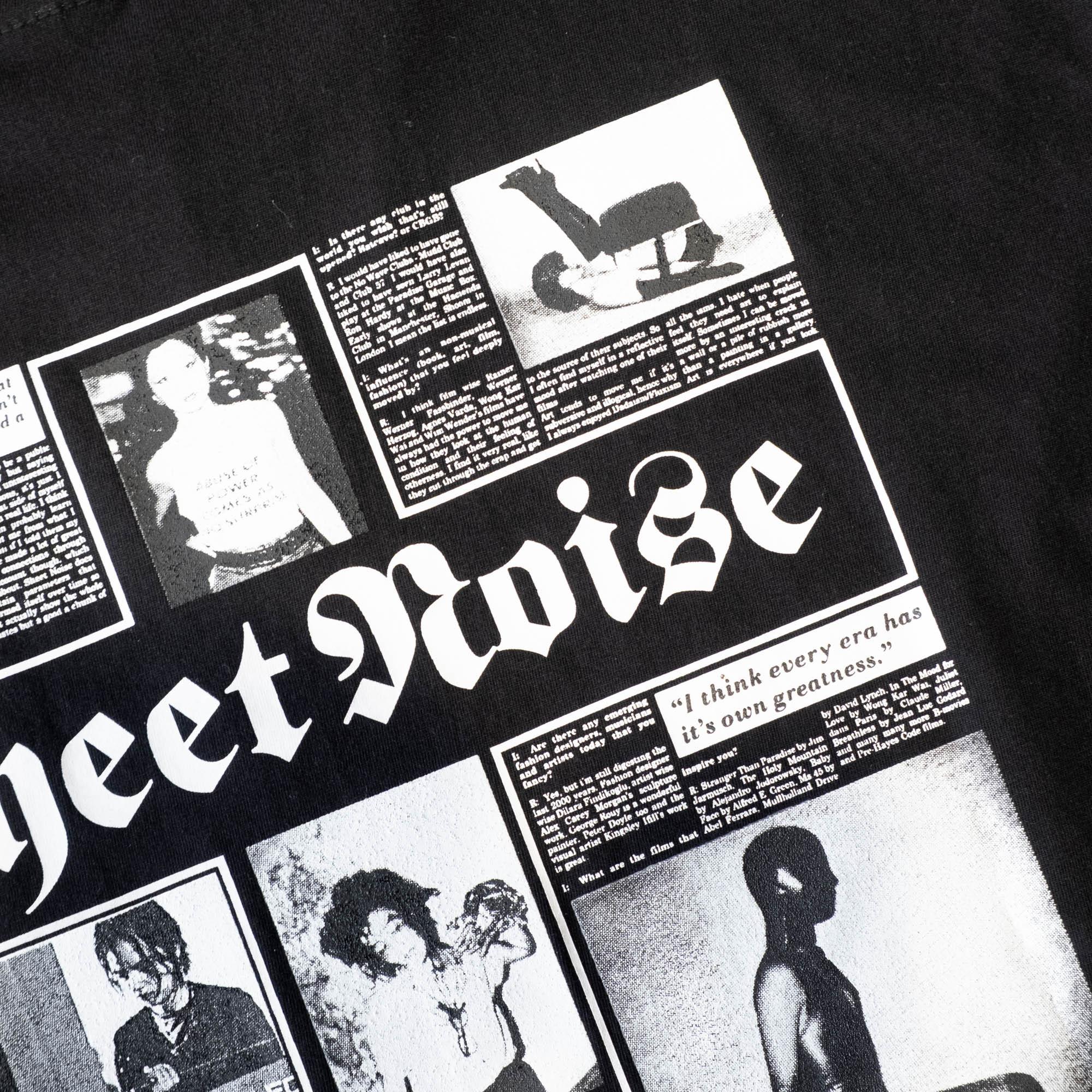 The Salvages No Particular Reason Sheet Noise T-Shirt - Black