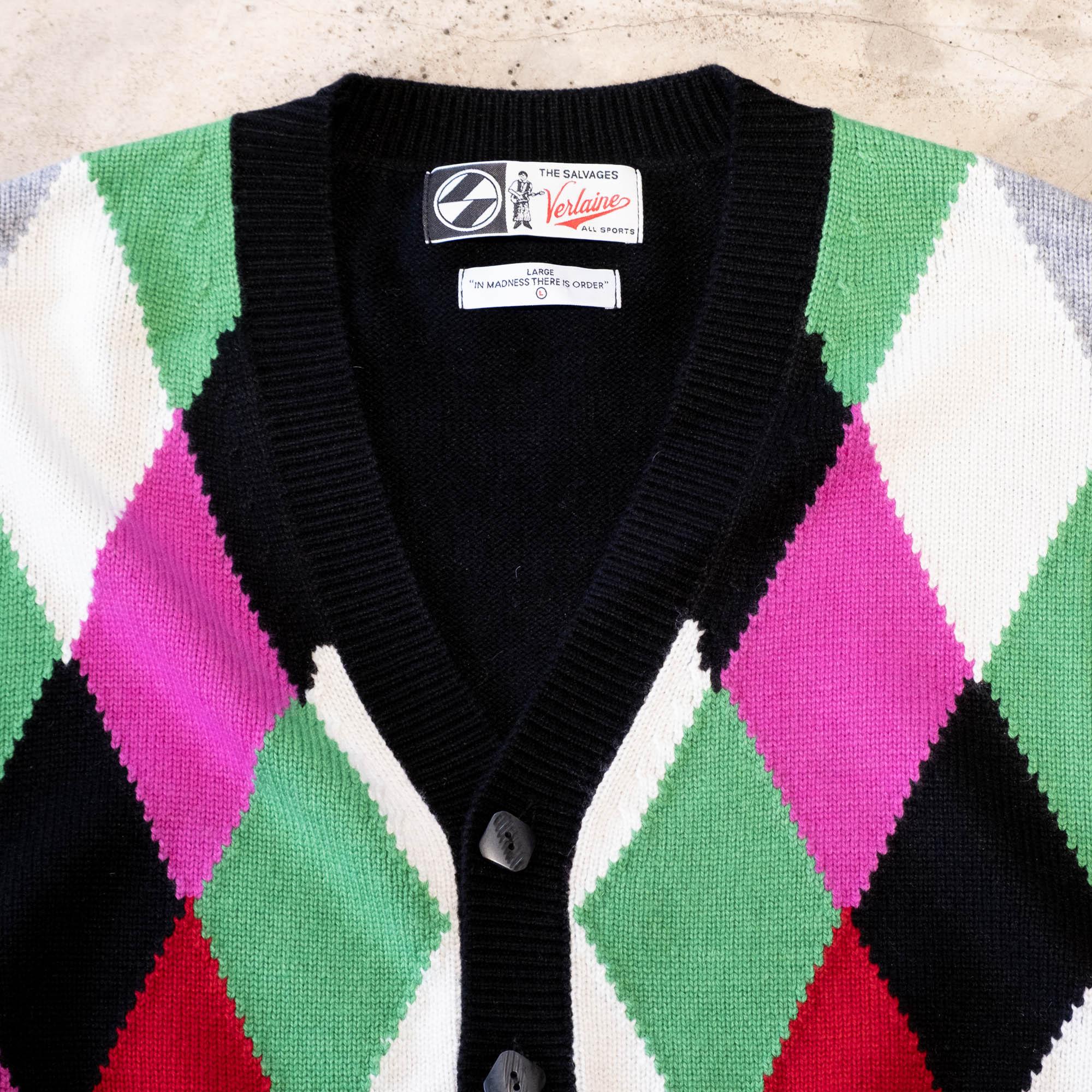 The Salvages Verlaine Cardigan - Black/Multi