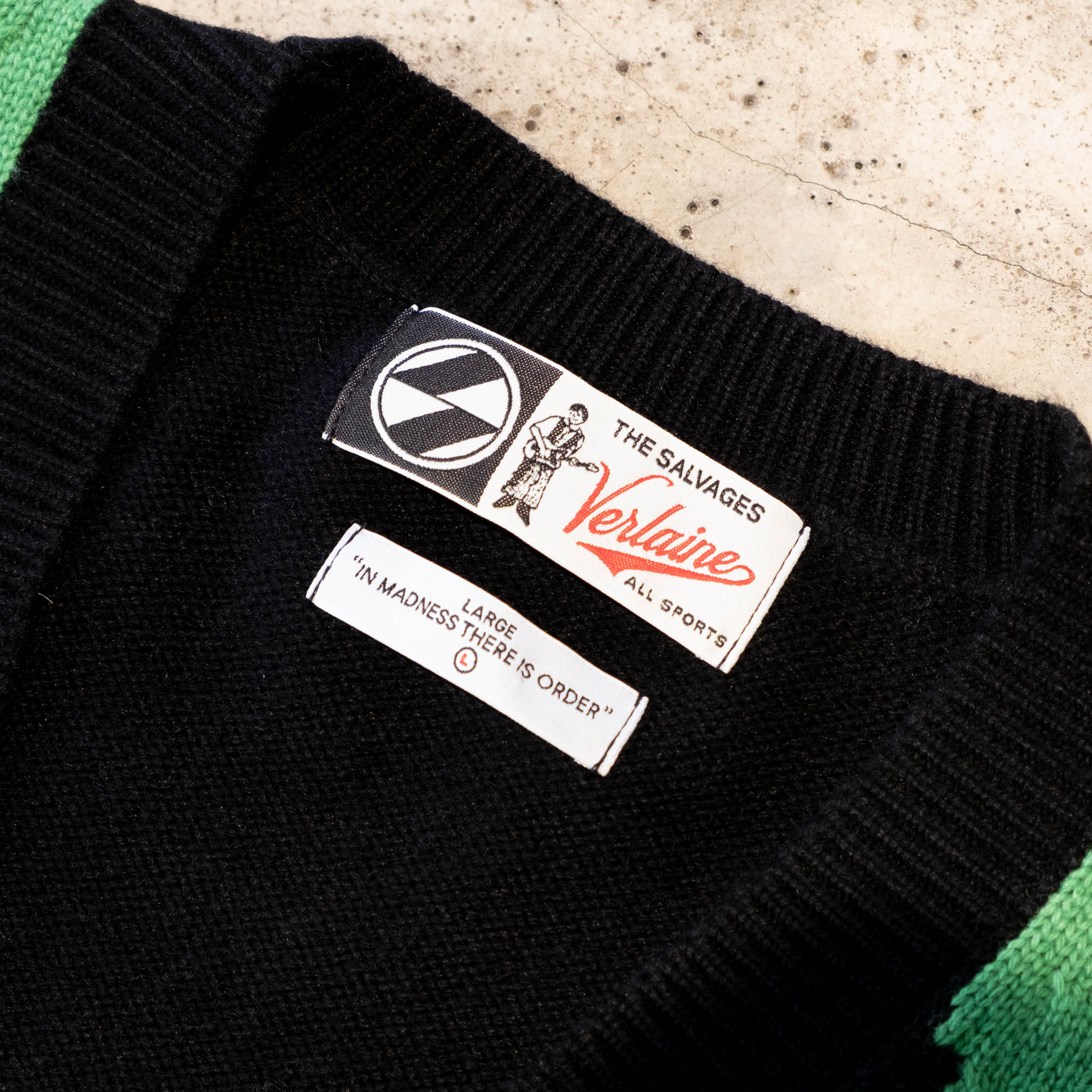 The Salvages Verlaine Cardigan - Black/Multi