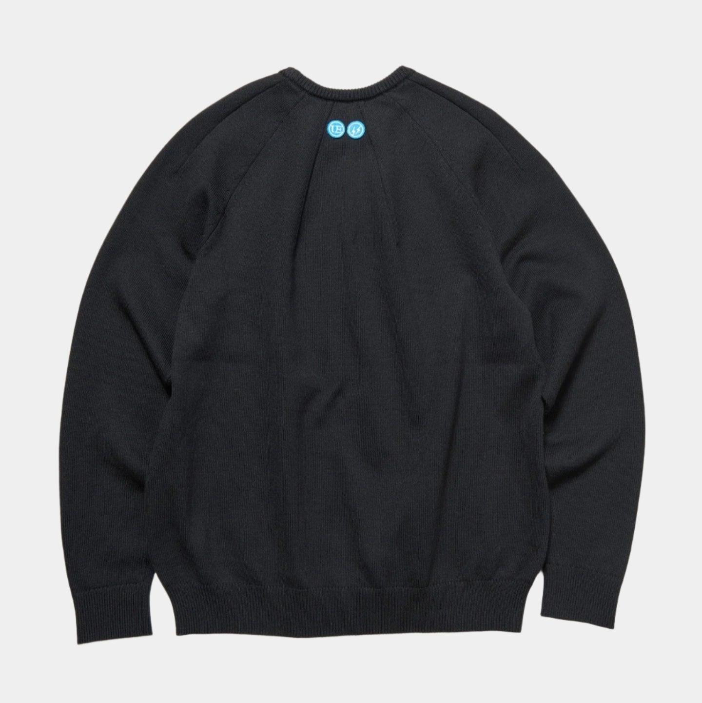 Uniform Experiment Plain Nordic Knit - Black - Never Never