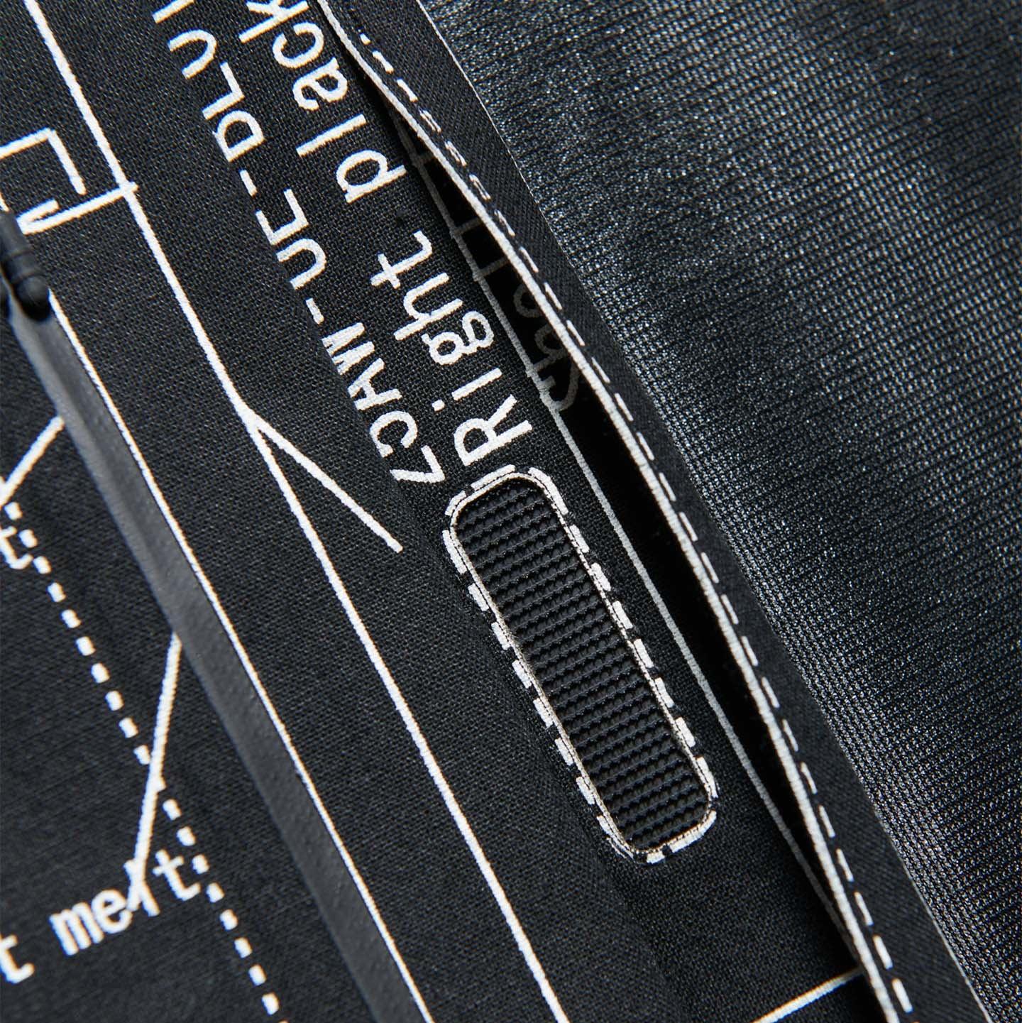 Uniform Experiment Map Out 3 Layer Mountain Parka - Black - Never Never