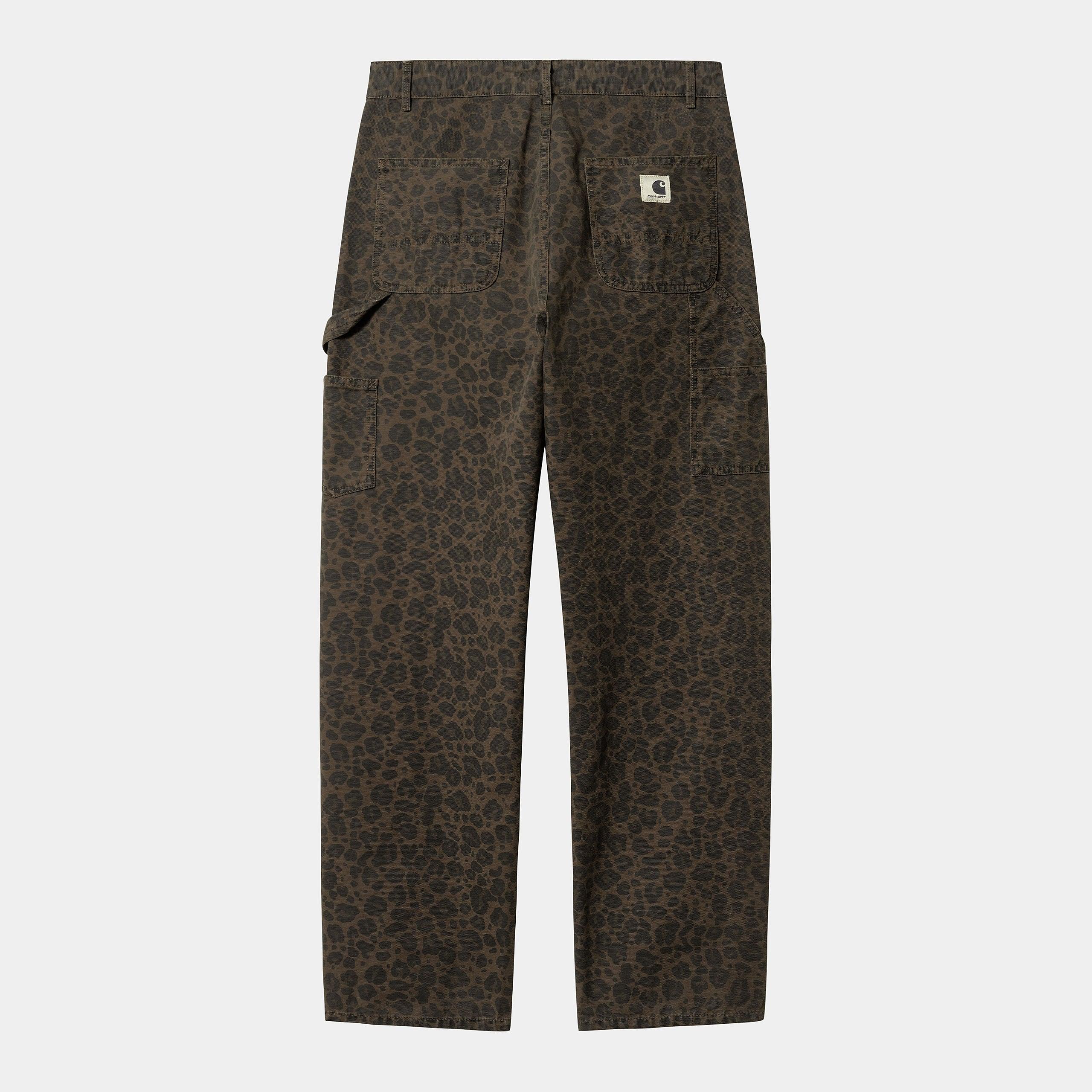 Carhartt WIP Women's Leo Pierce Straight Pant - Camo Leo/Tamarind/Office Green - Never Never